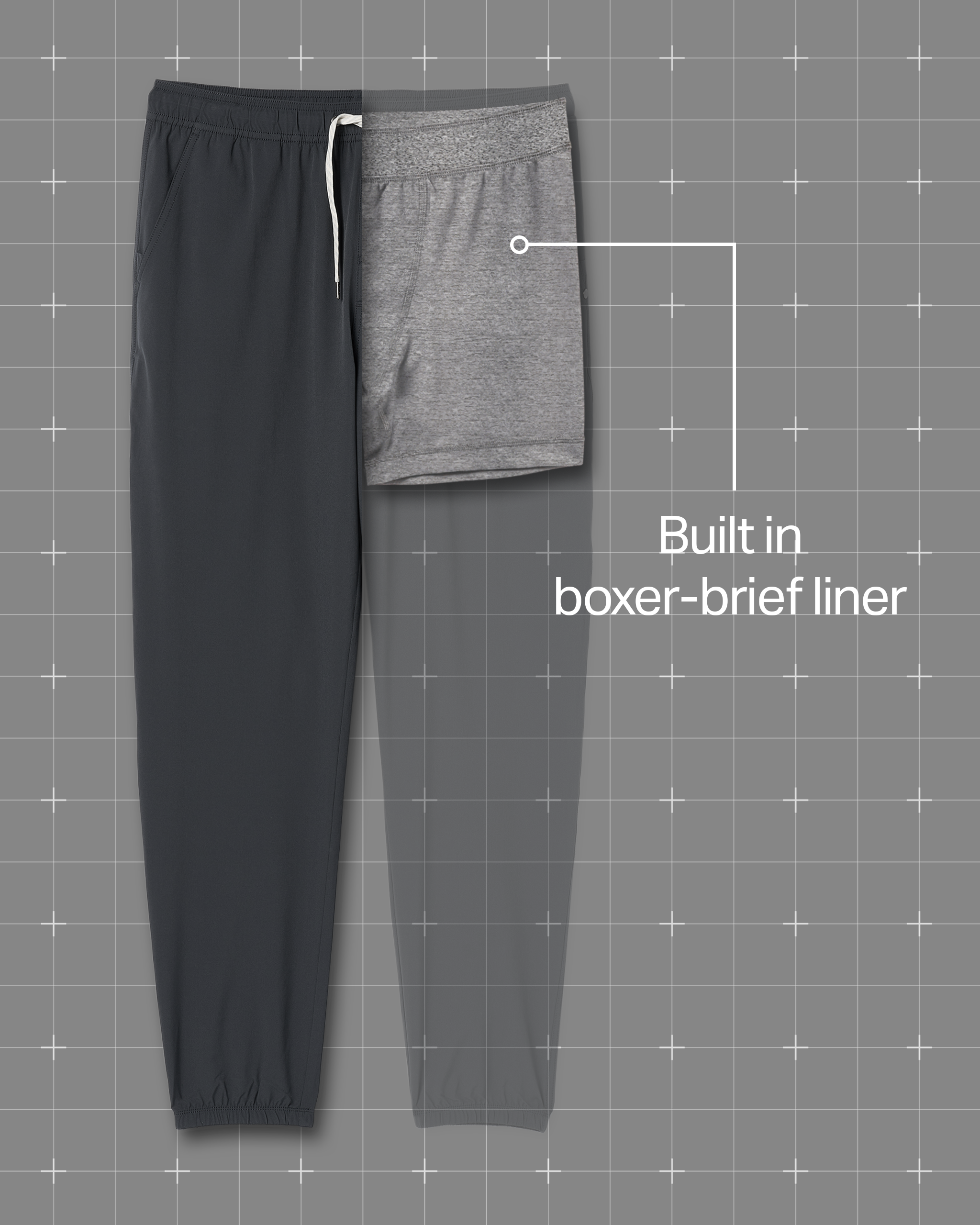 Kore Jogger Lined 28 | Charcoal - Image 5