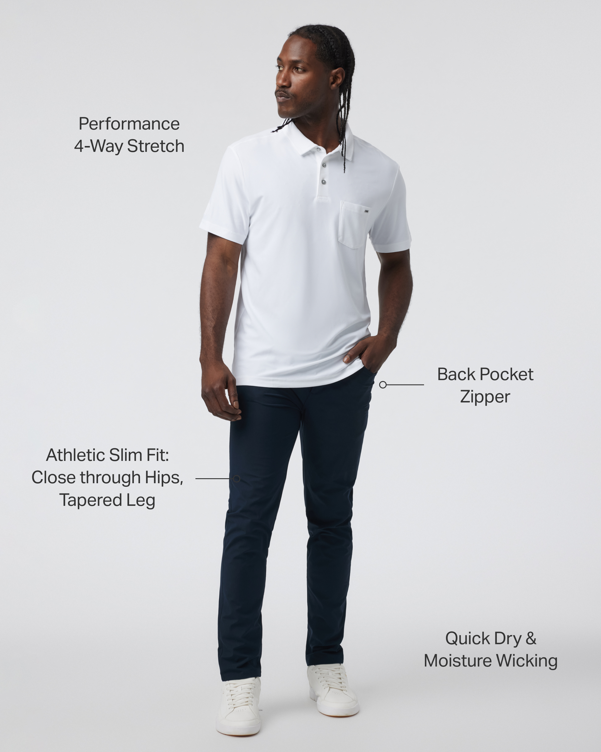 Vuori Meta™ Pant Athletic Slim Fit 30 | Ink - Image 2