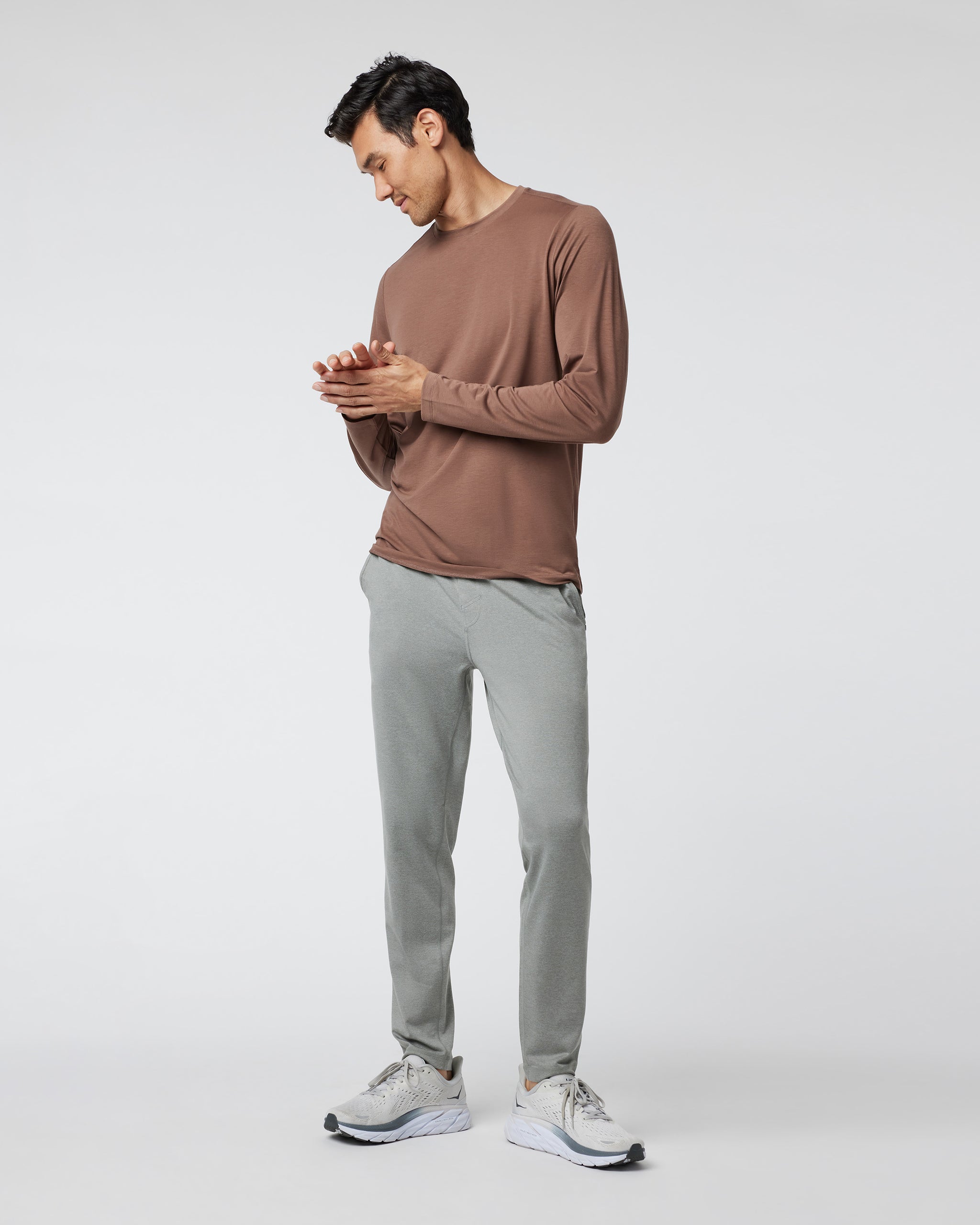 Long Sleeve Current Tech Tee | Clove - Image 3