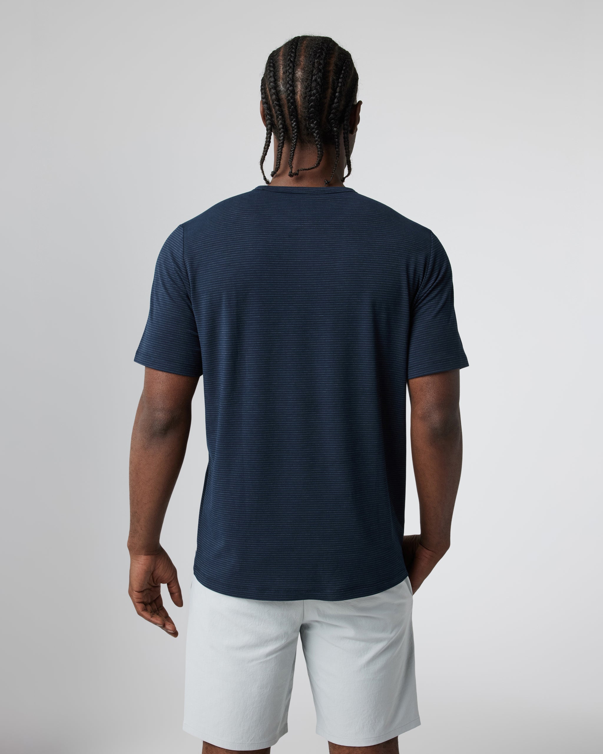 Short Sleeve Current Stripe Tee | Ink - Image 2