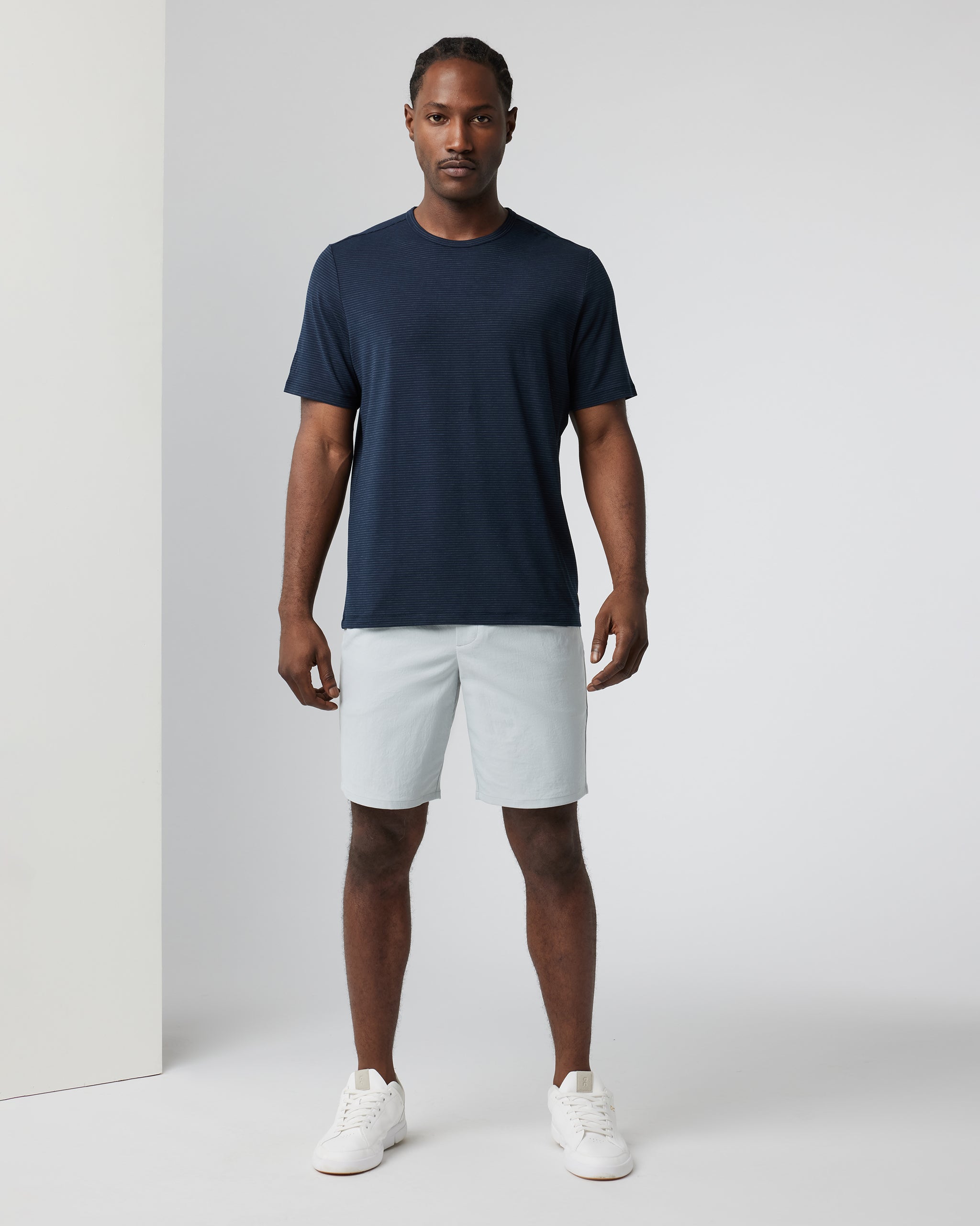 Short Sleeve Current Stripe Tee | Ink - Image 3