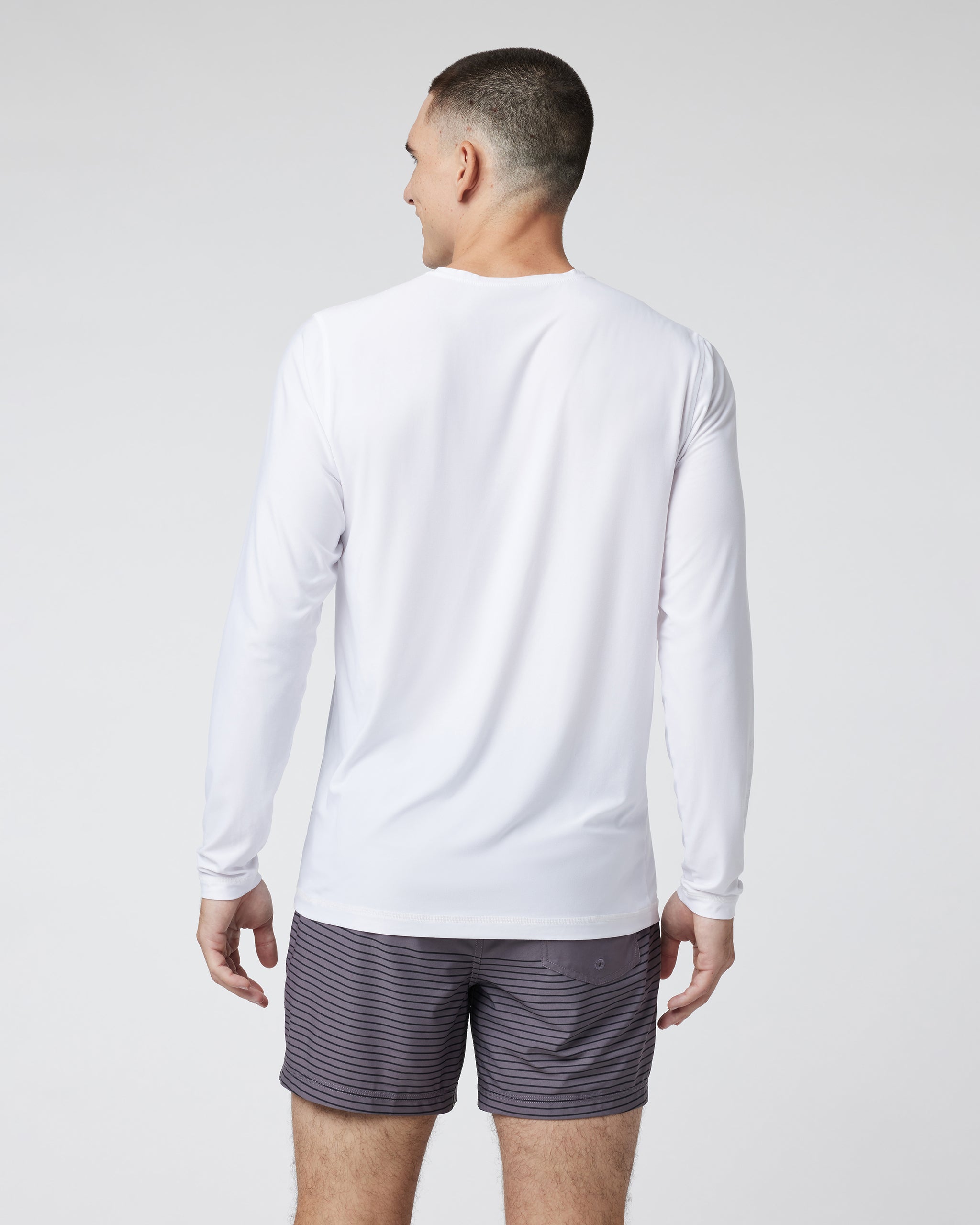Long Sleeve Strato Graphic Tee | White - Image 3