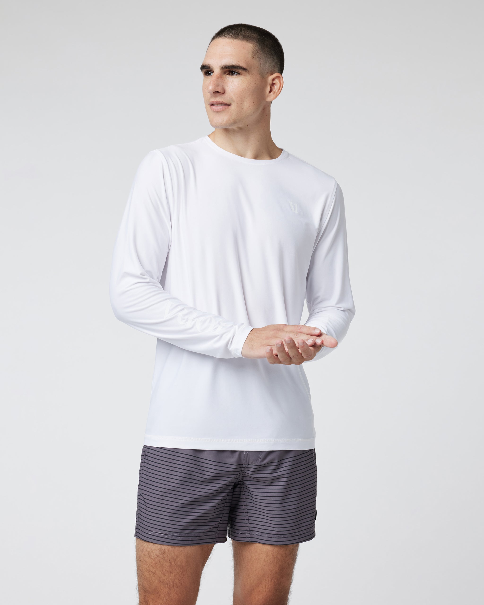 Long Sleeve Strato Graphic Tee | White - Image 4