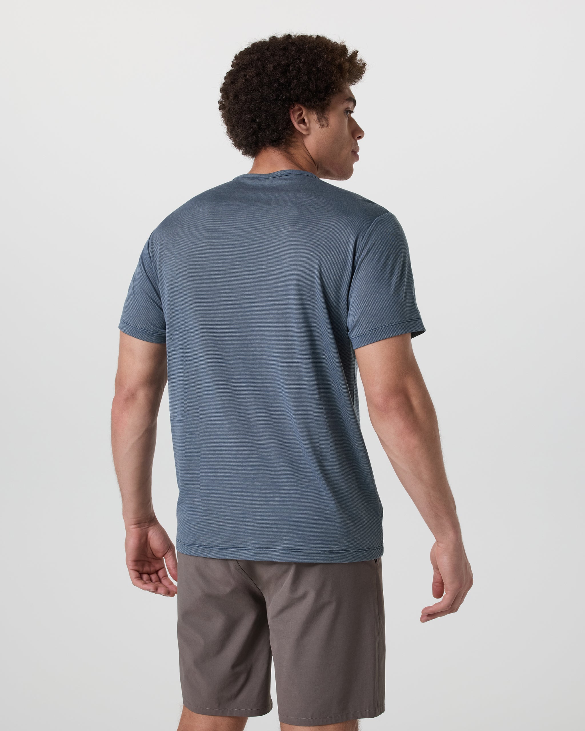 Short Sleeve Marina Stripe Tee | Navy - Image 3