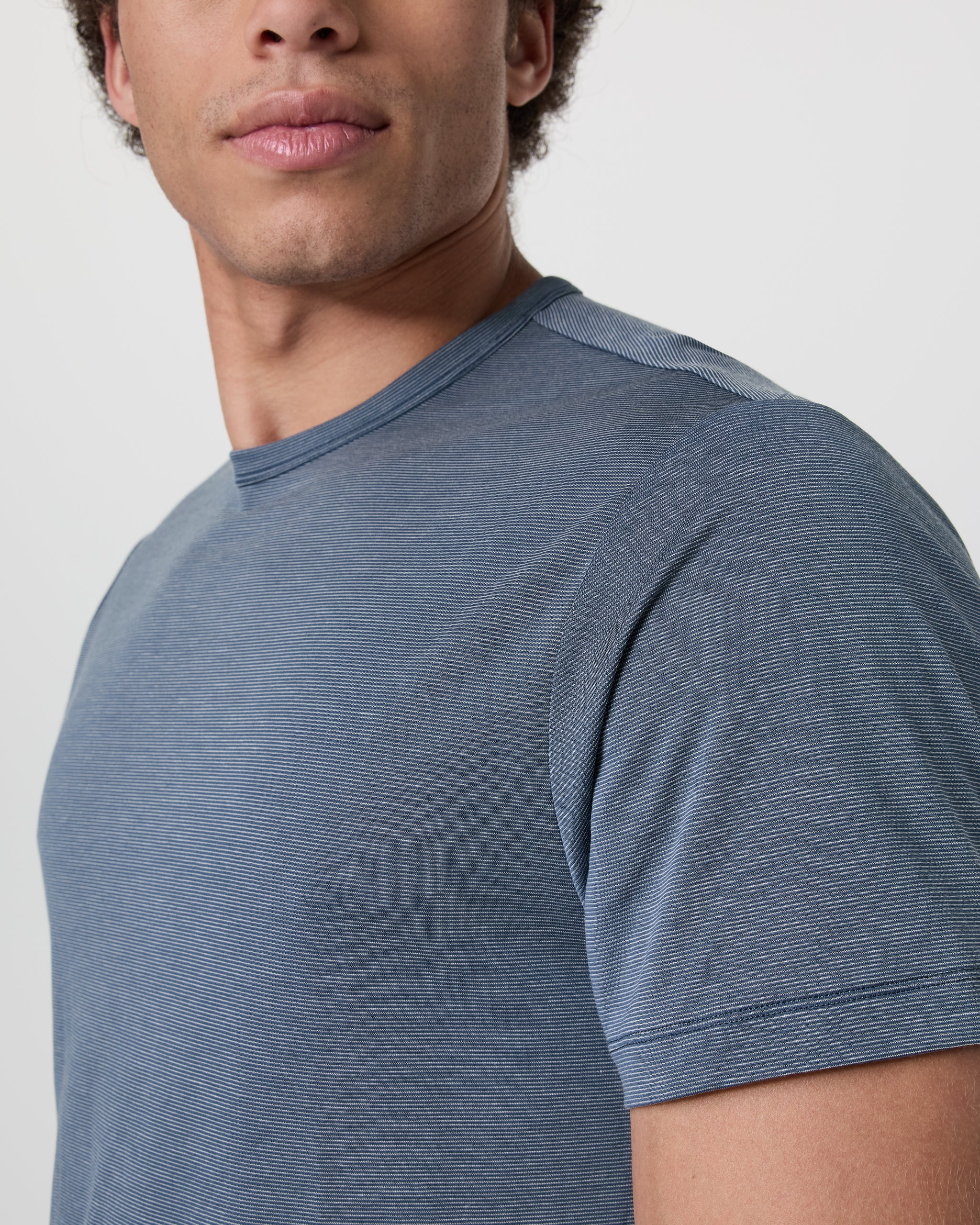 Short Sleeve Marina Stripe Tee | Navy