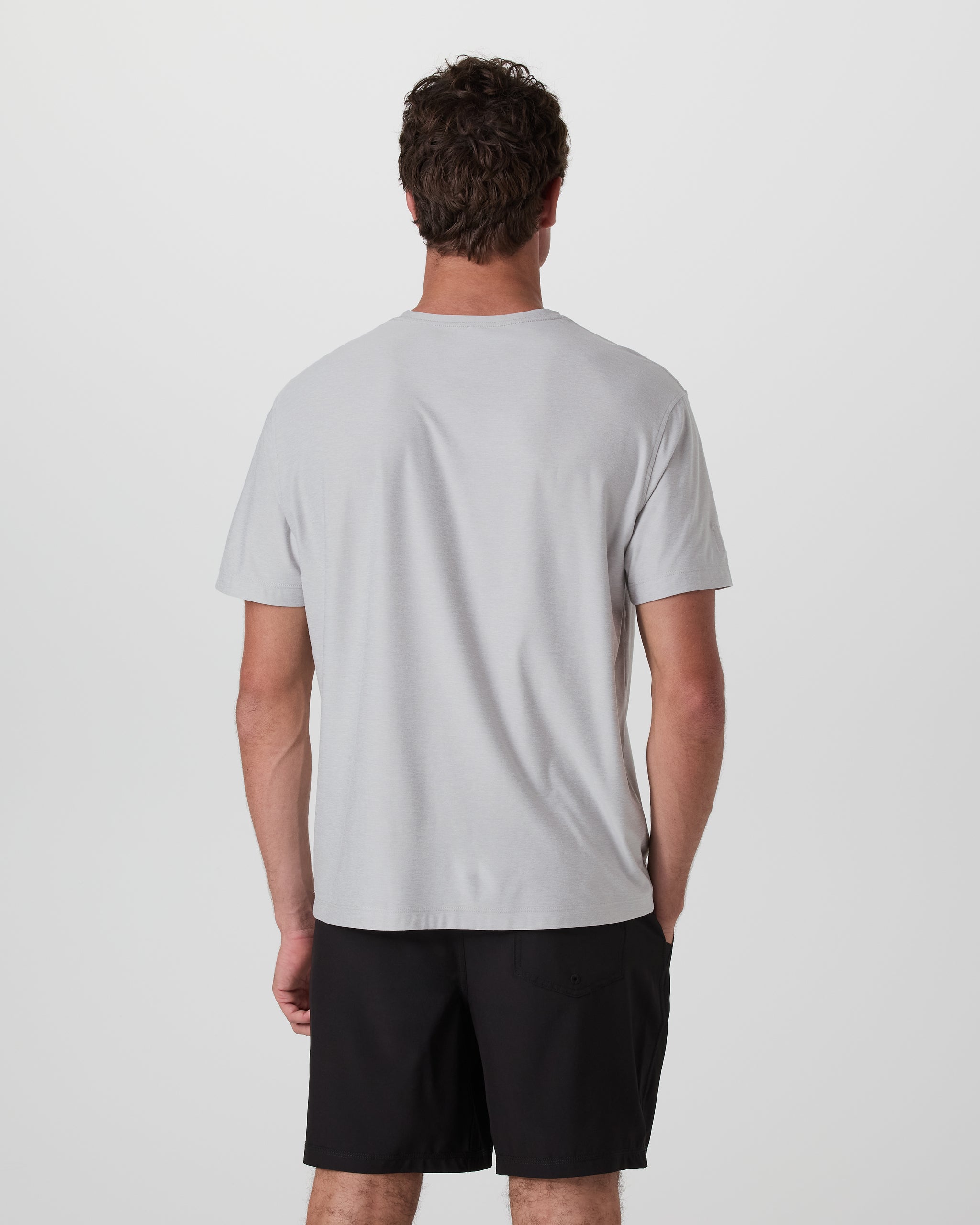 Short Sleeve Strato Pocket Tee - Relaxed Fit | Platinum Heather - Image 3
