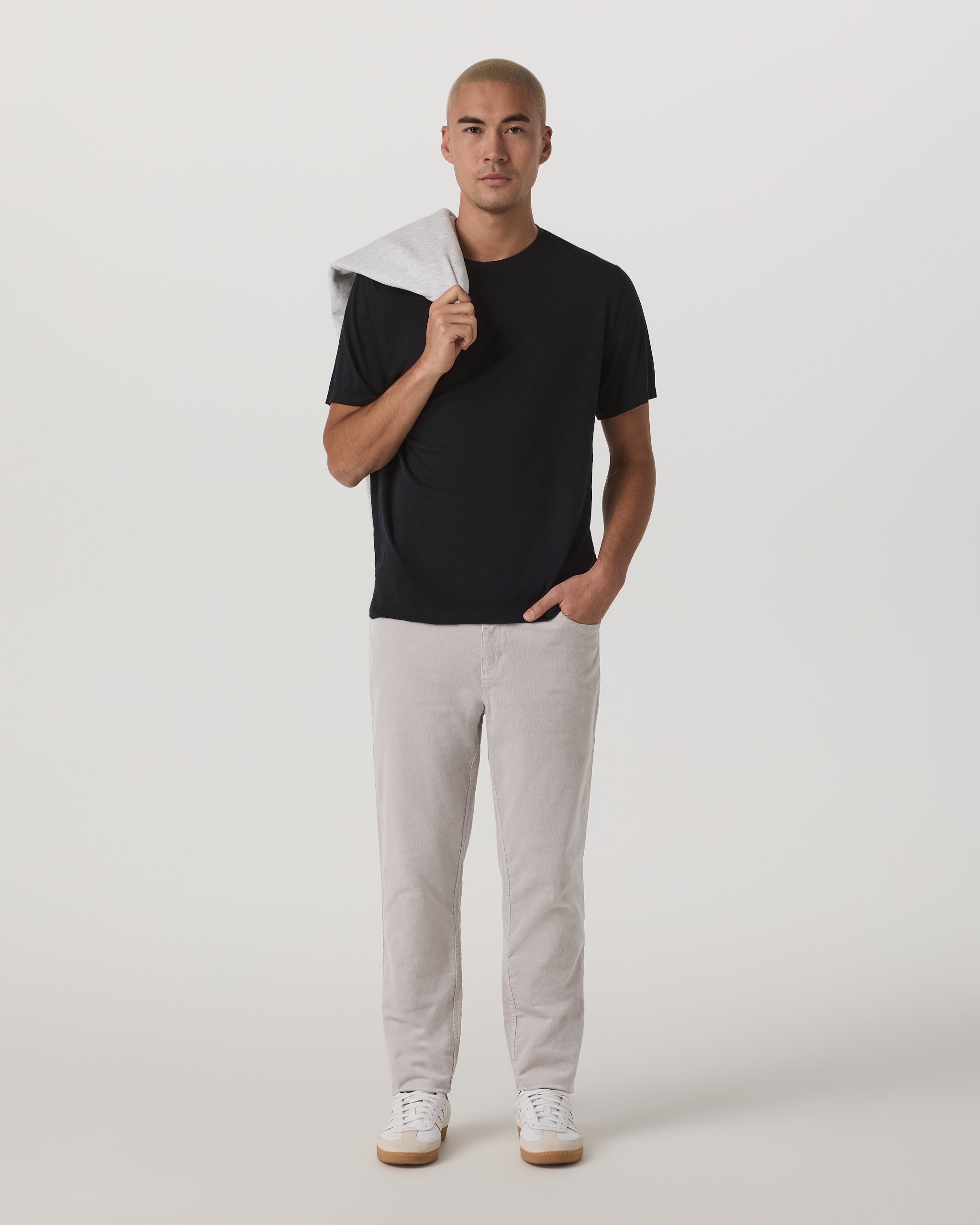 Short Sleeve Merino Wool Tee | Black - Image 2