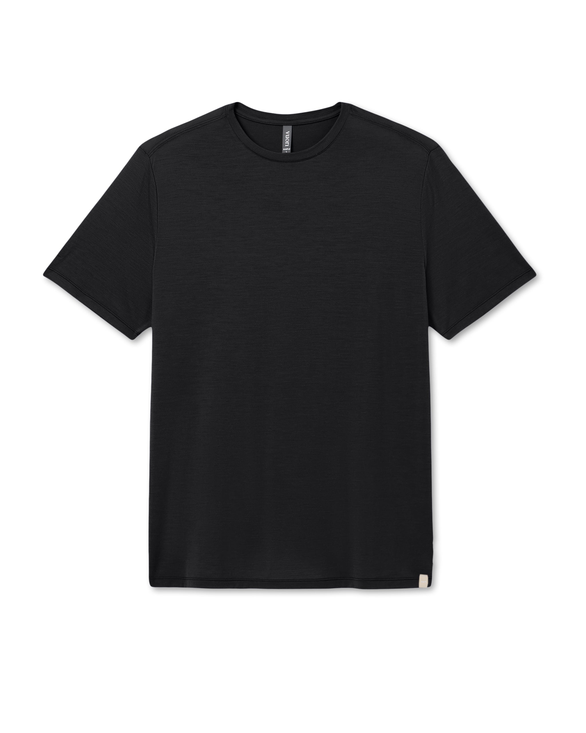Short Sleeve Merino Wool Tee | Black - Image 4