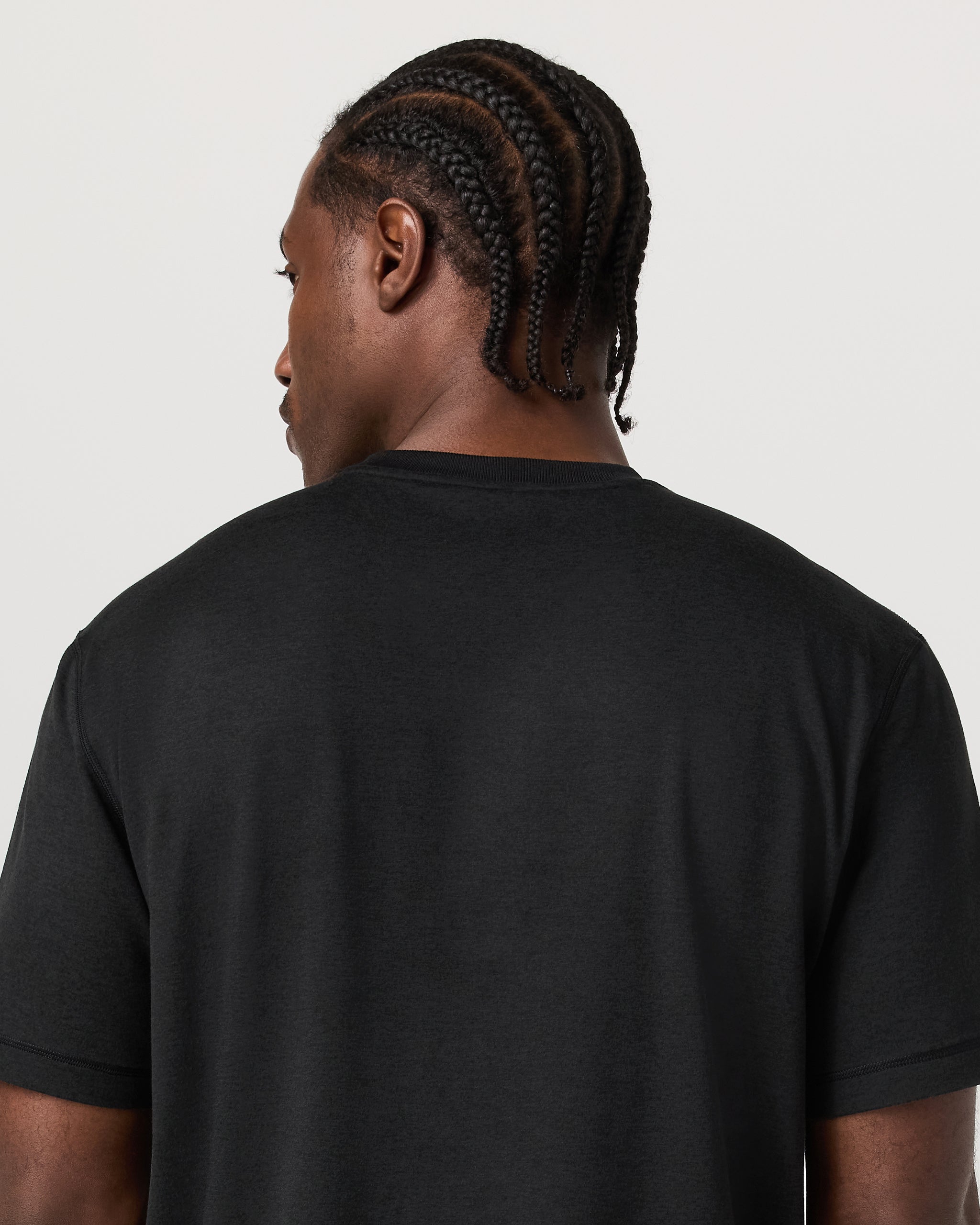 Short Sleeve Ponto Tee - Relaxed Fit | Black Heather - Image 4