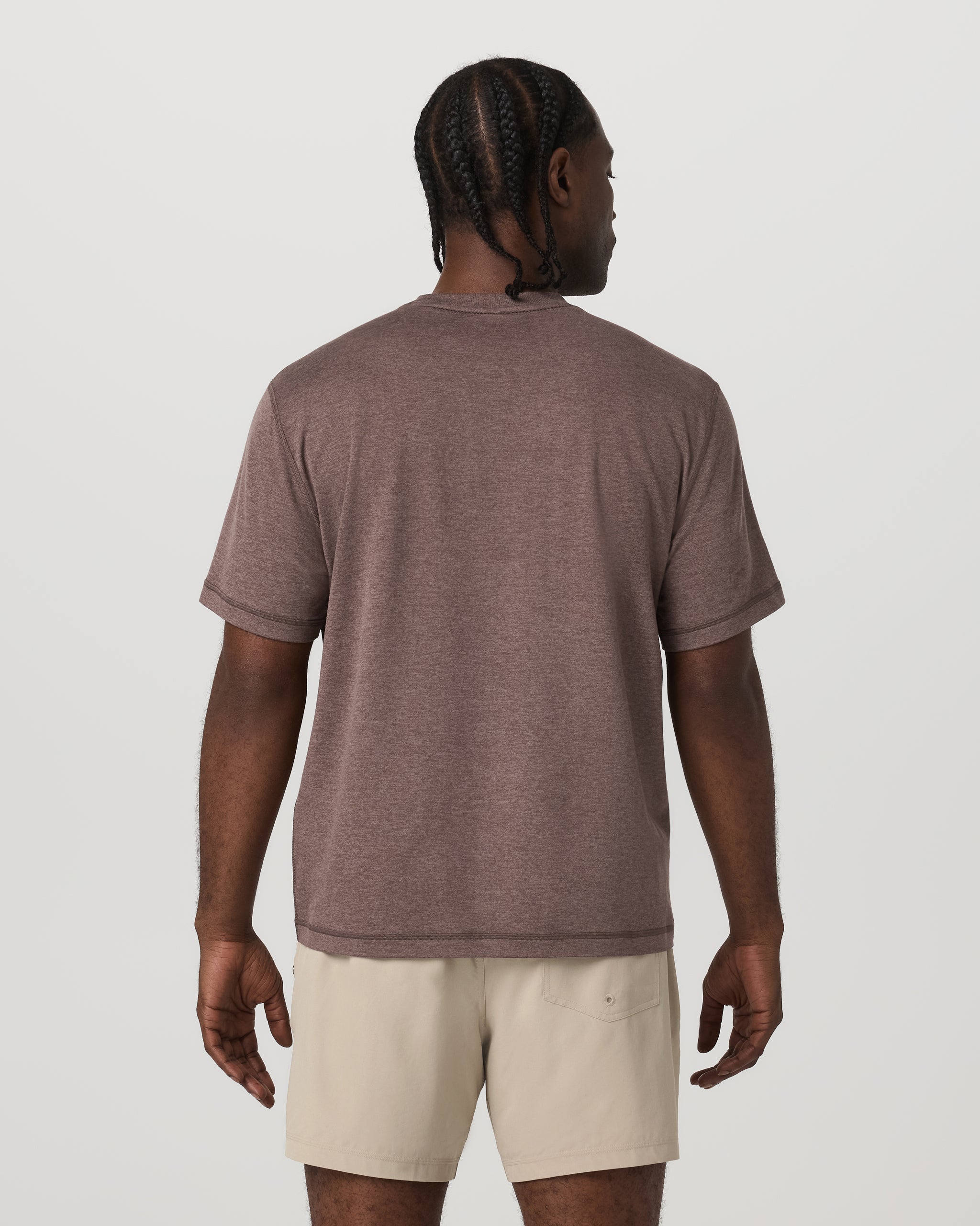 Short Sleeve Ponto Tee - Relaxed Fit | Elm Heather - Image 3
