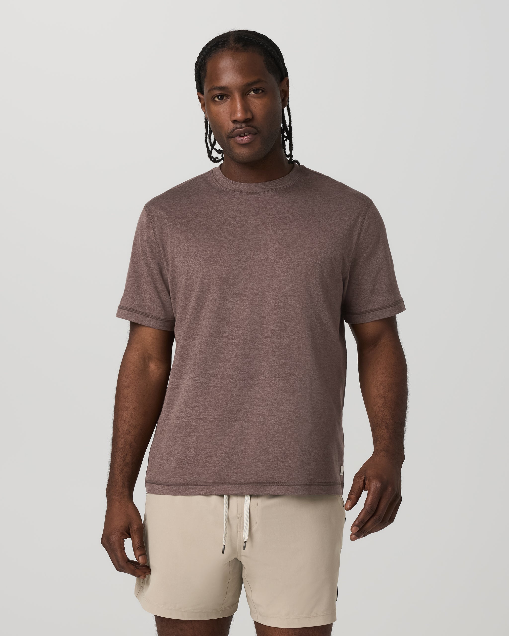 Short Sleeve Ponto Tee - Relaxed Fit | Elm Heather - Image 2