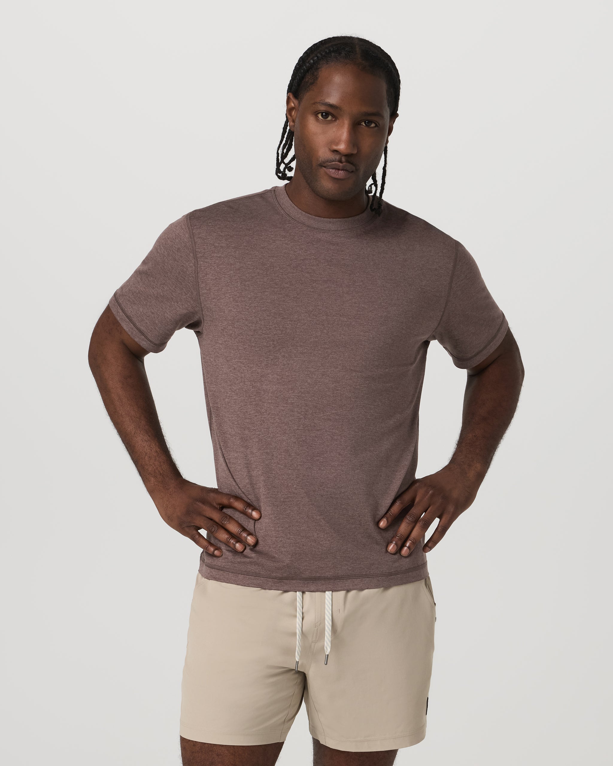 Short Sleeve Ponto Tee - Relaxed Fit | Elm Heather - Image 5