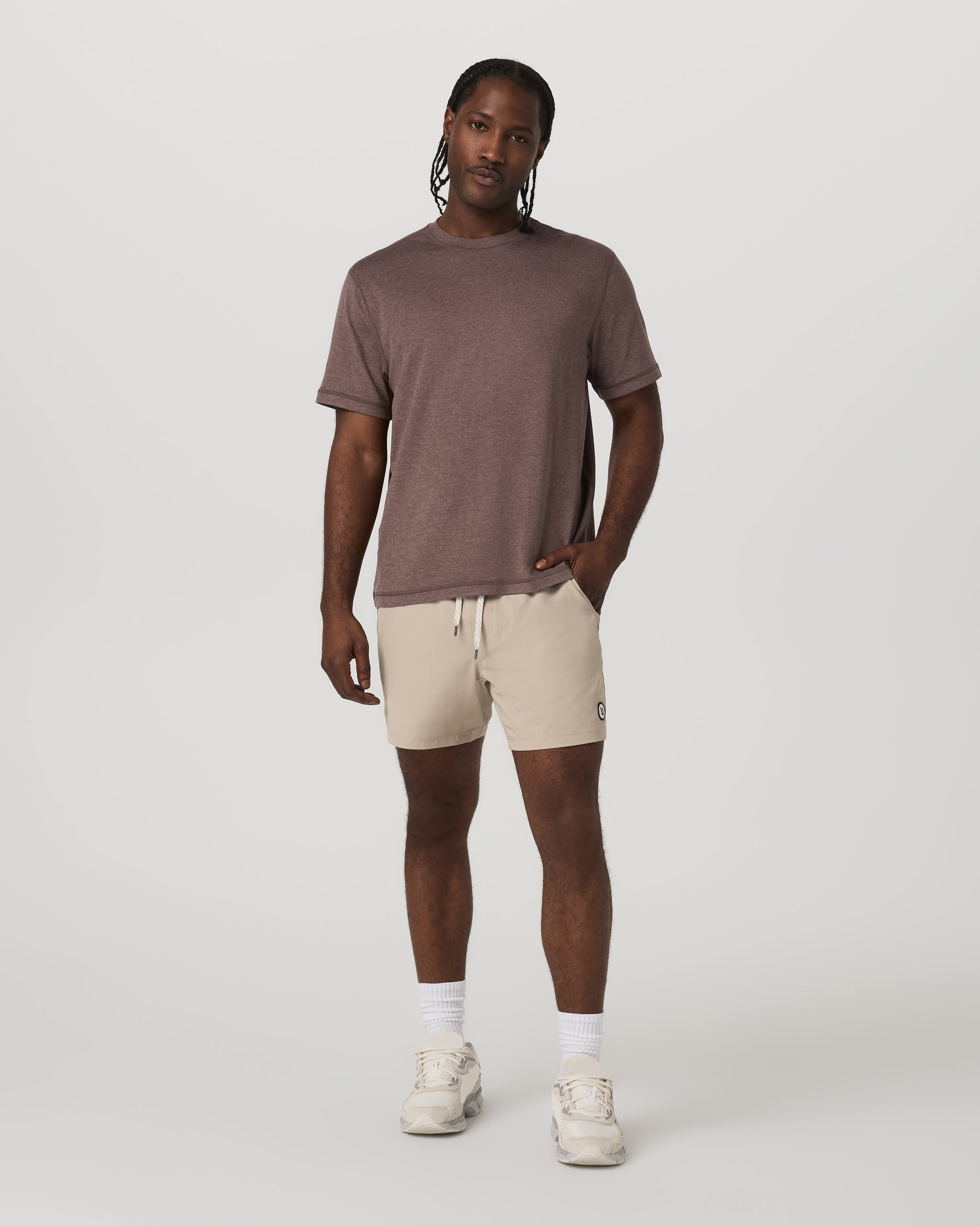 Short Sleeve Ponto Tee - Relaxed Fit | Elm Heather - Image 4