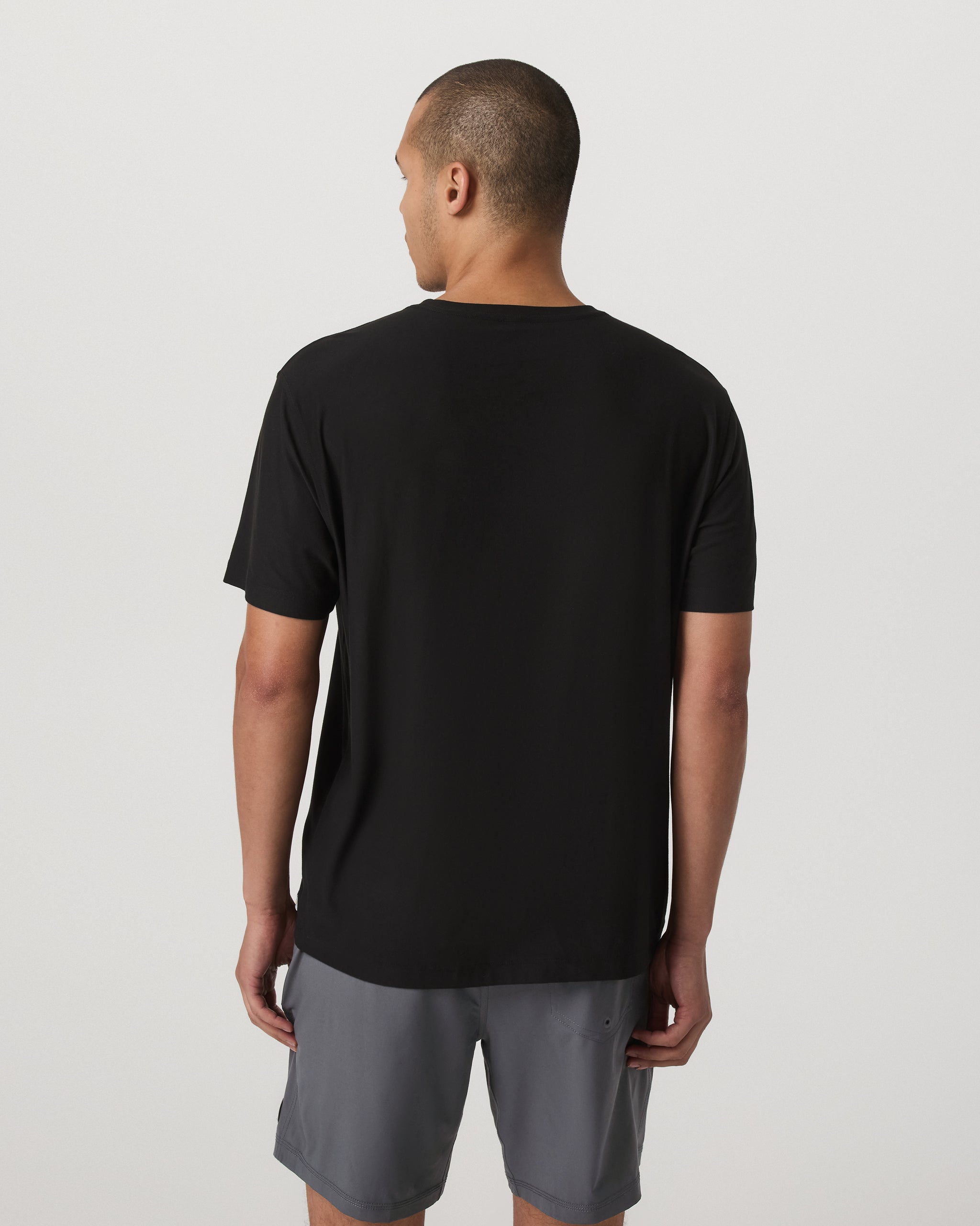 Short Sleeve Strato Tech Tee - Relaxed Fit | Black - Image 3