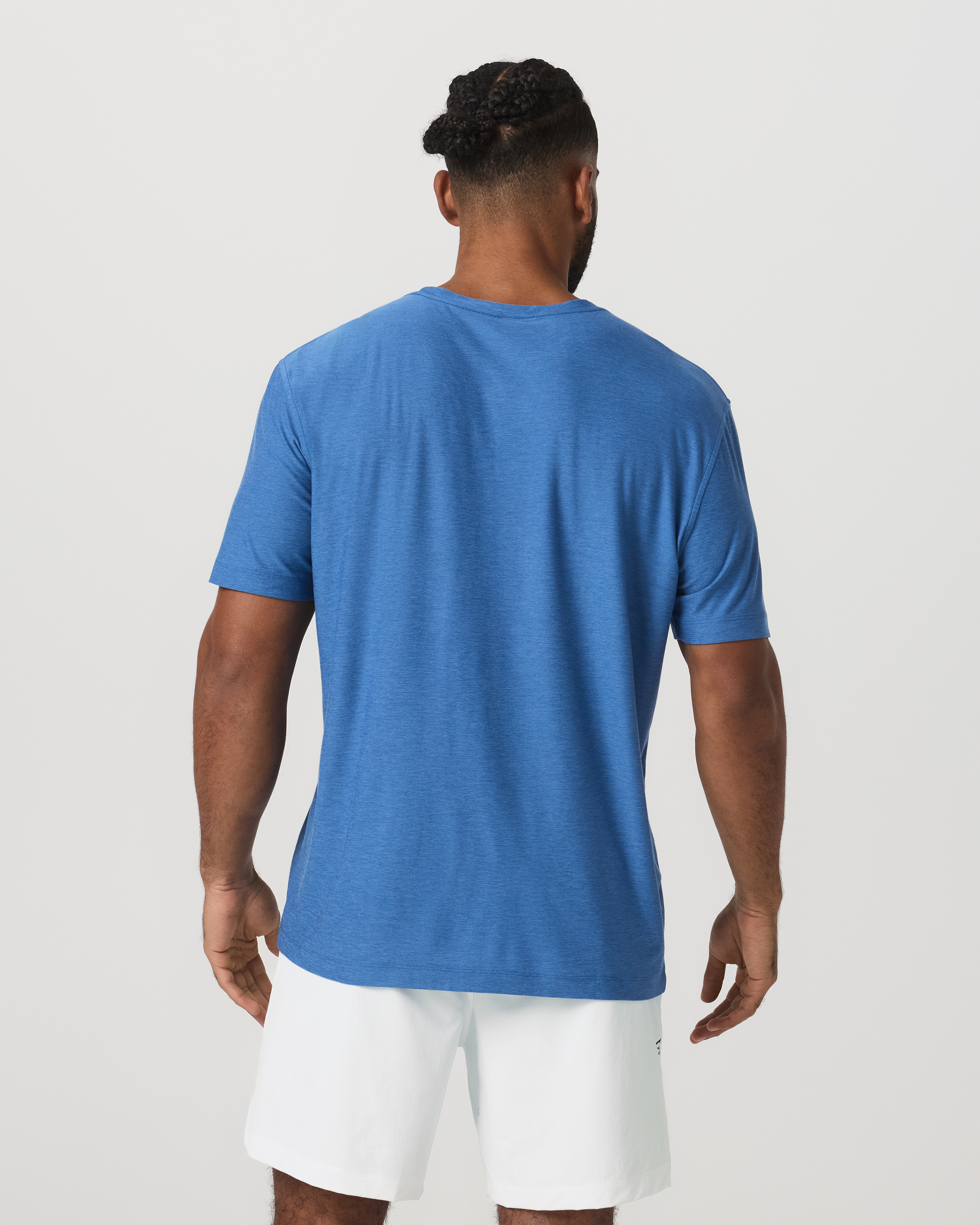 Short Sleeve Strato Tech Tee - Relaxed Fit | Court Blue Heather - Image 3