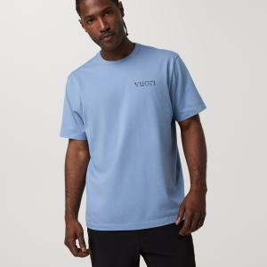 Short Sleeve Heavyweight Cotton Graphic Tee | Isle Blue