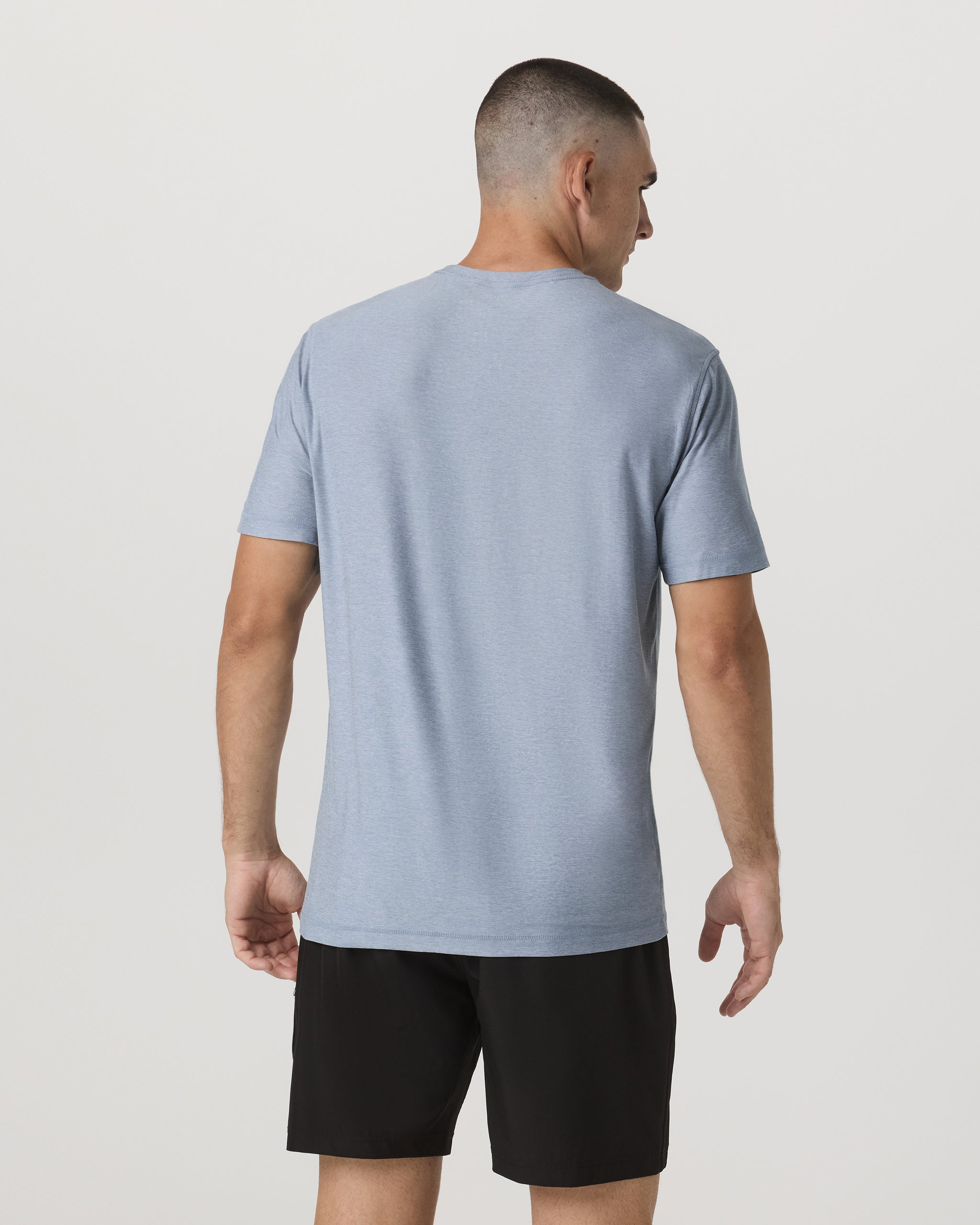 Strato Tech Tee | Blue Dusk Heather - Image 3