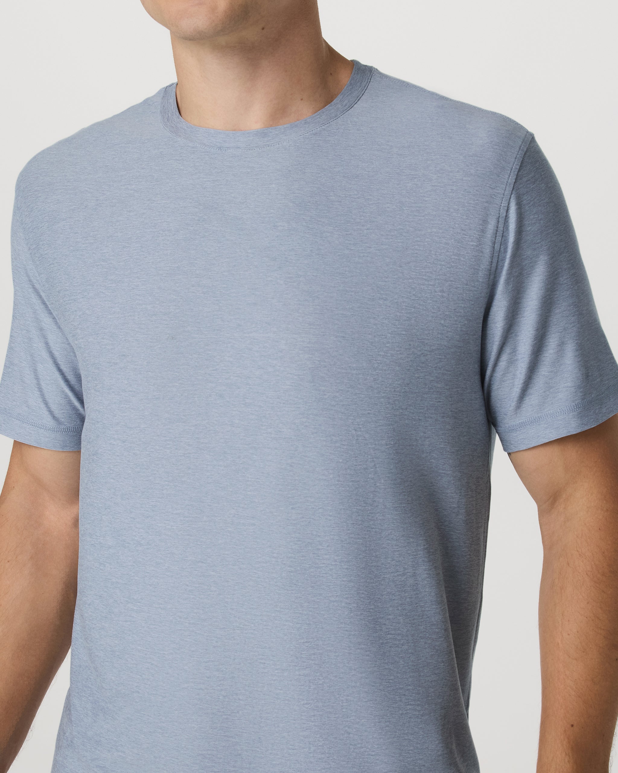 Strato Tech Tee | Blue Dusk Heather - Image 5