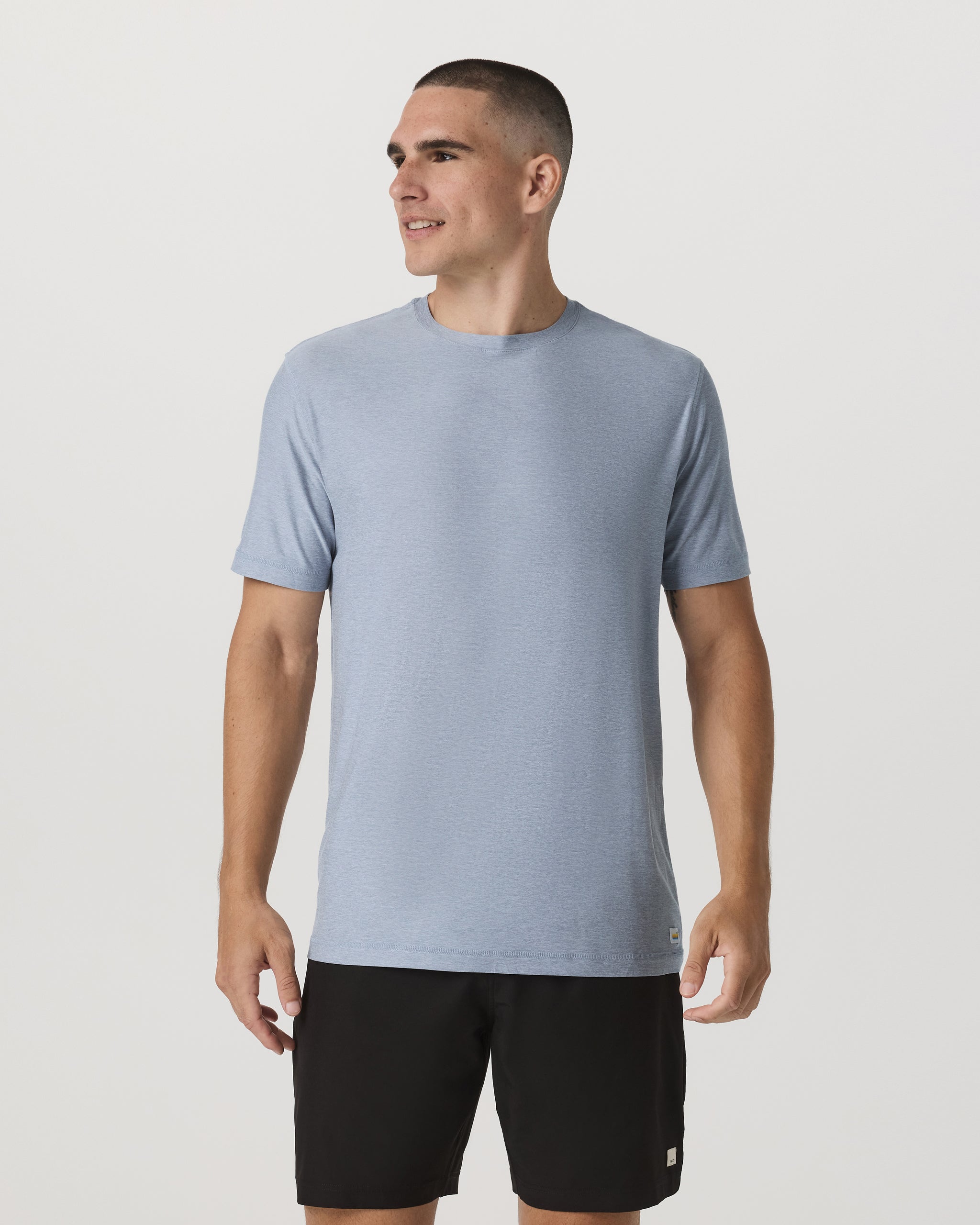 Strato Tech Tee | Blue Dusk Heather - Image 2