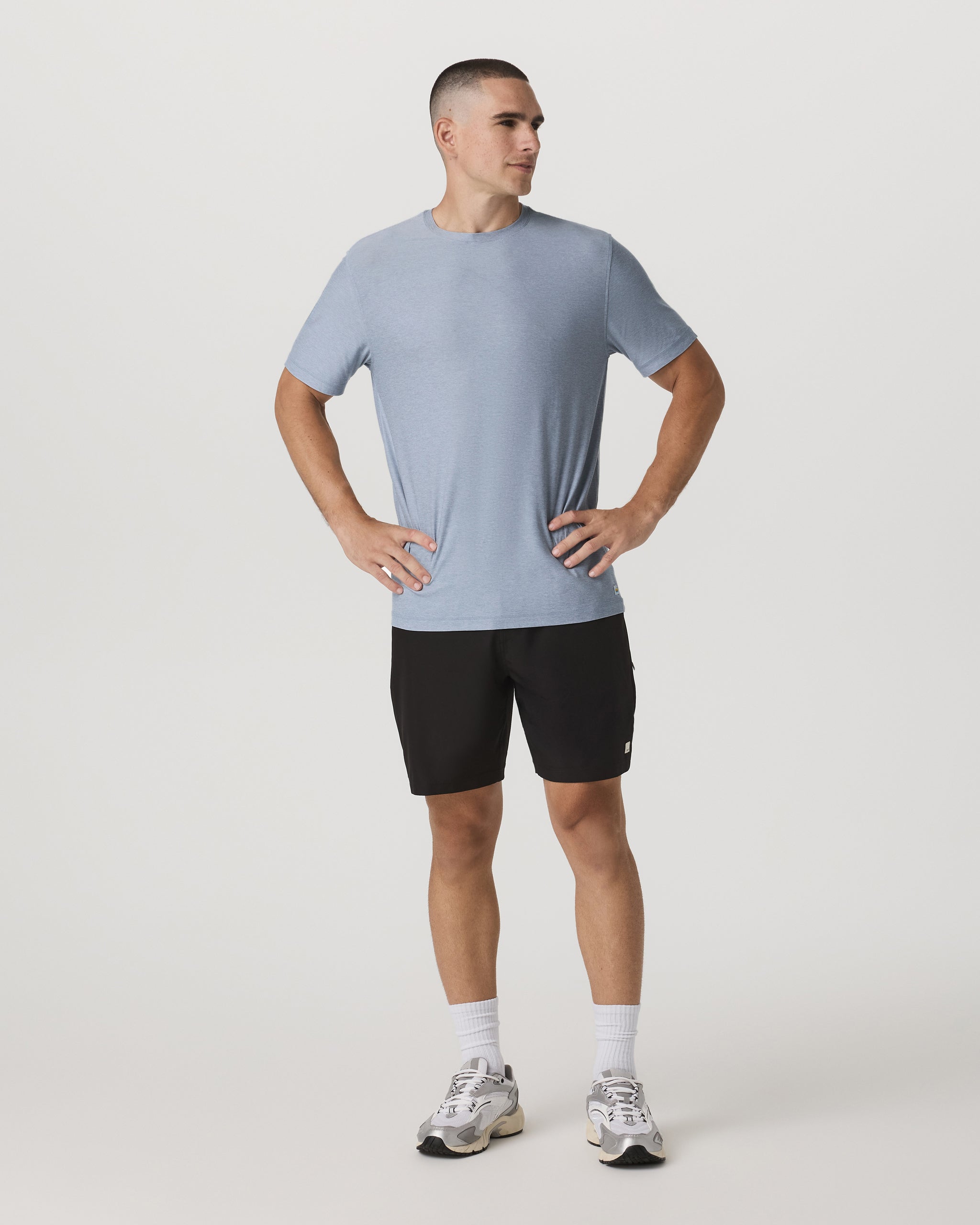 Strato Tech Tee | Blue Dusk Heather - Image 4