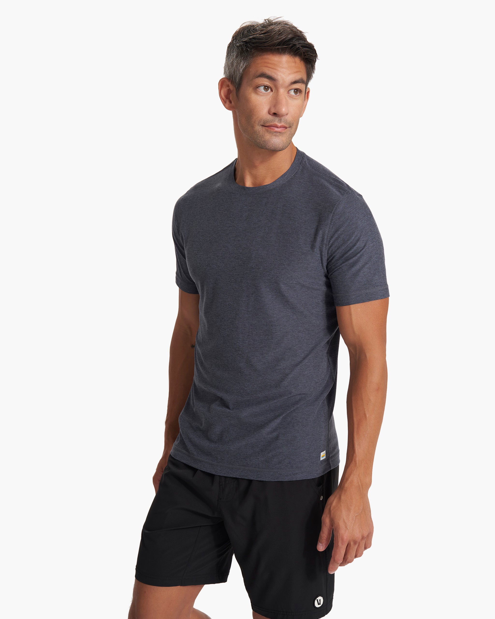 Strato Tech Tee | Azure Heather - Image 2