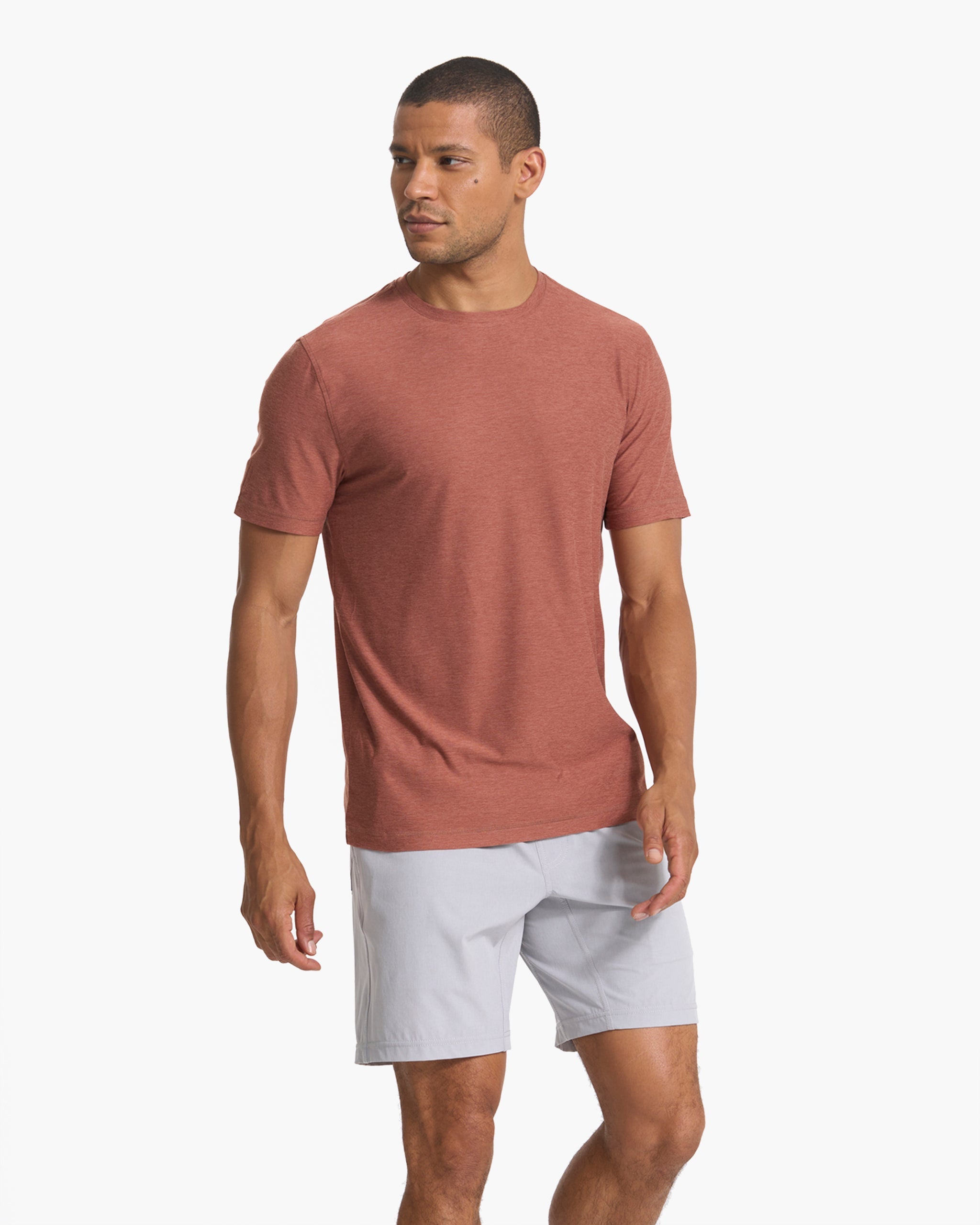Strato Tech Tee | Copper Heather - Image 2
