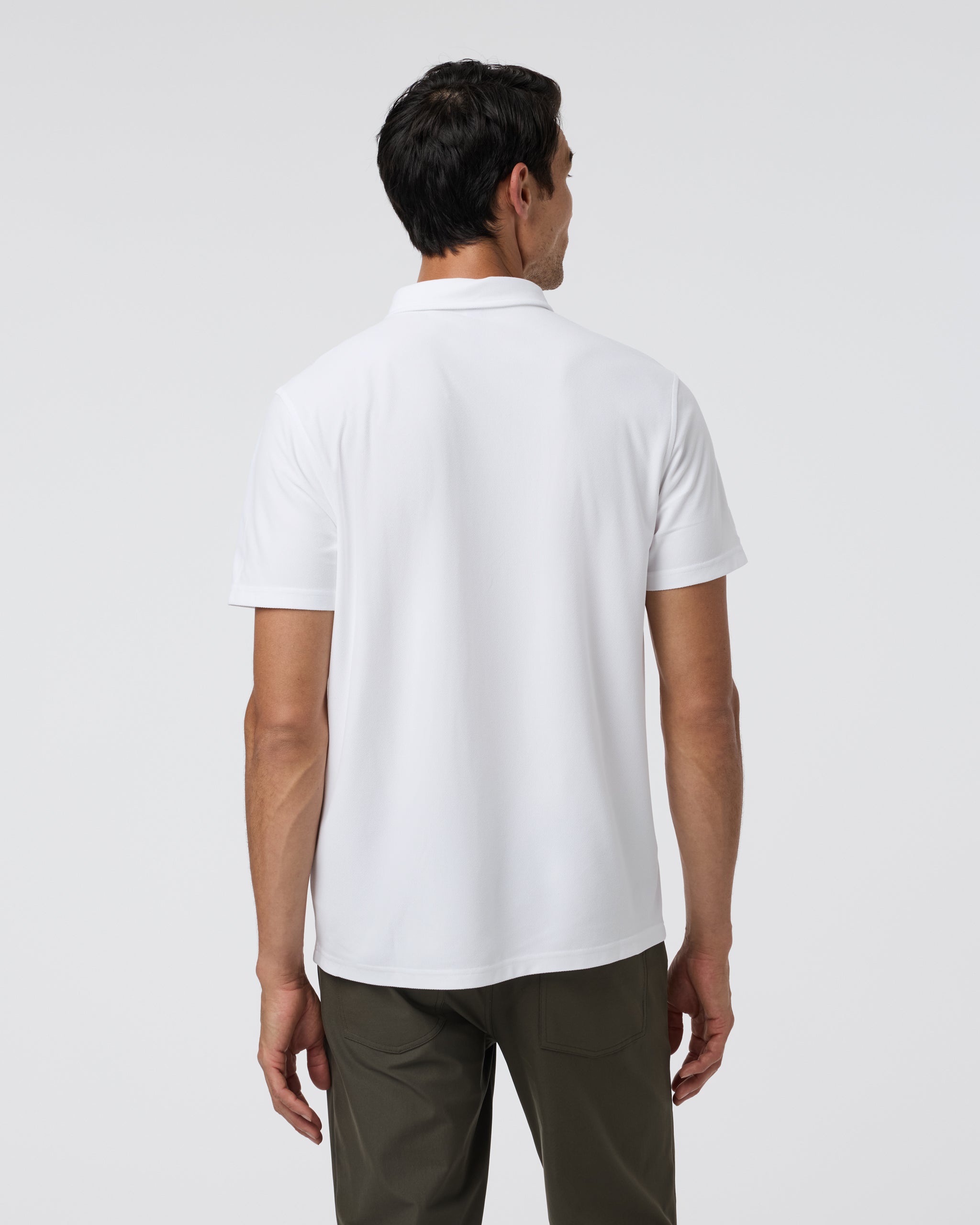 Short Sleeve Ace Button Down | White - Image 3