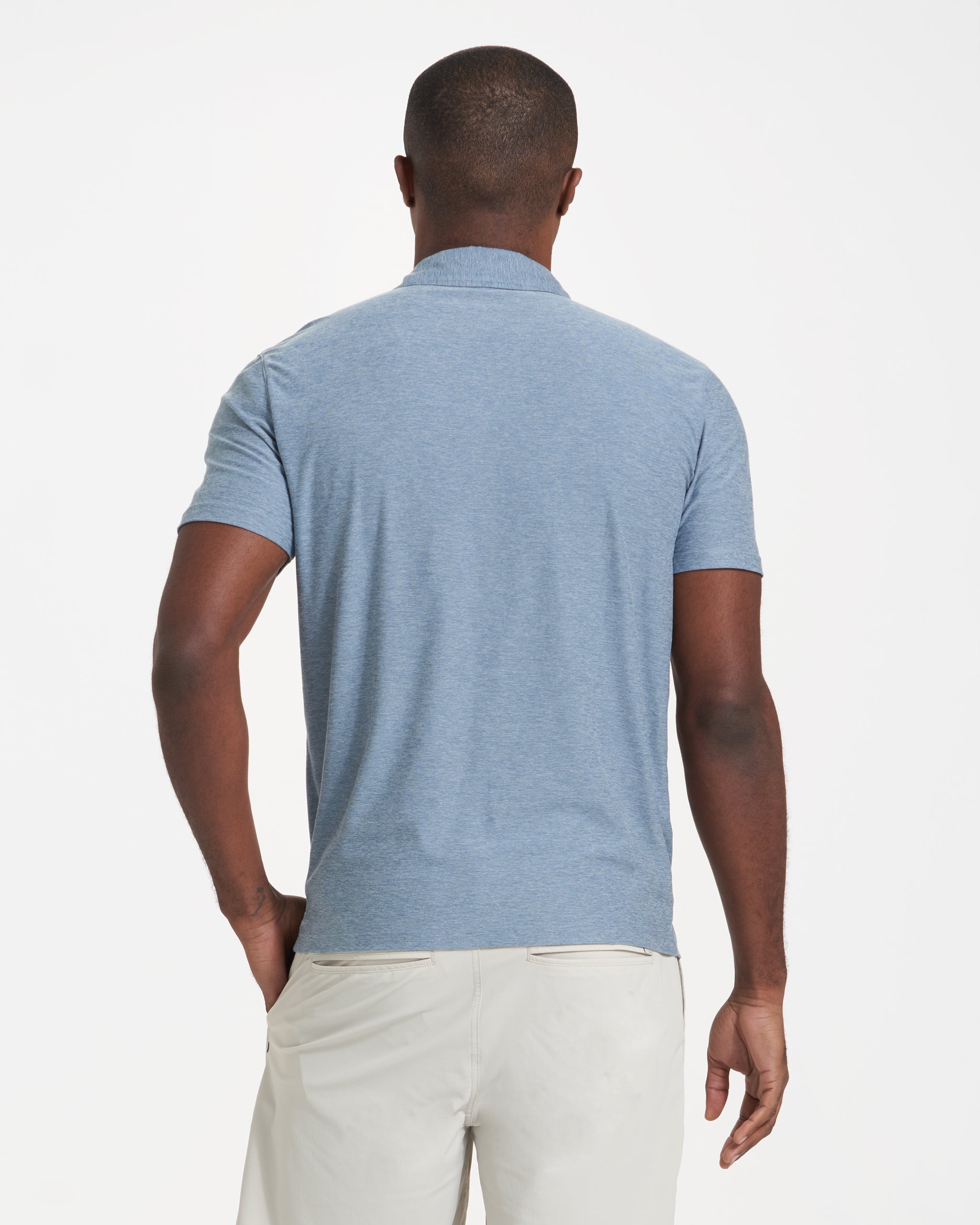 Strato Tech Polo | Cloud Heather - Image 4