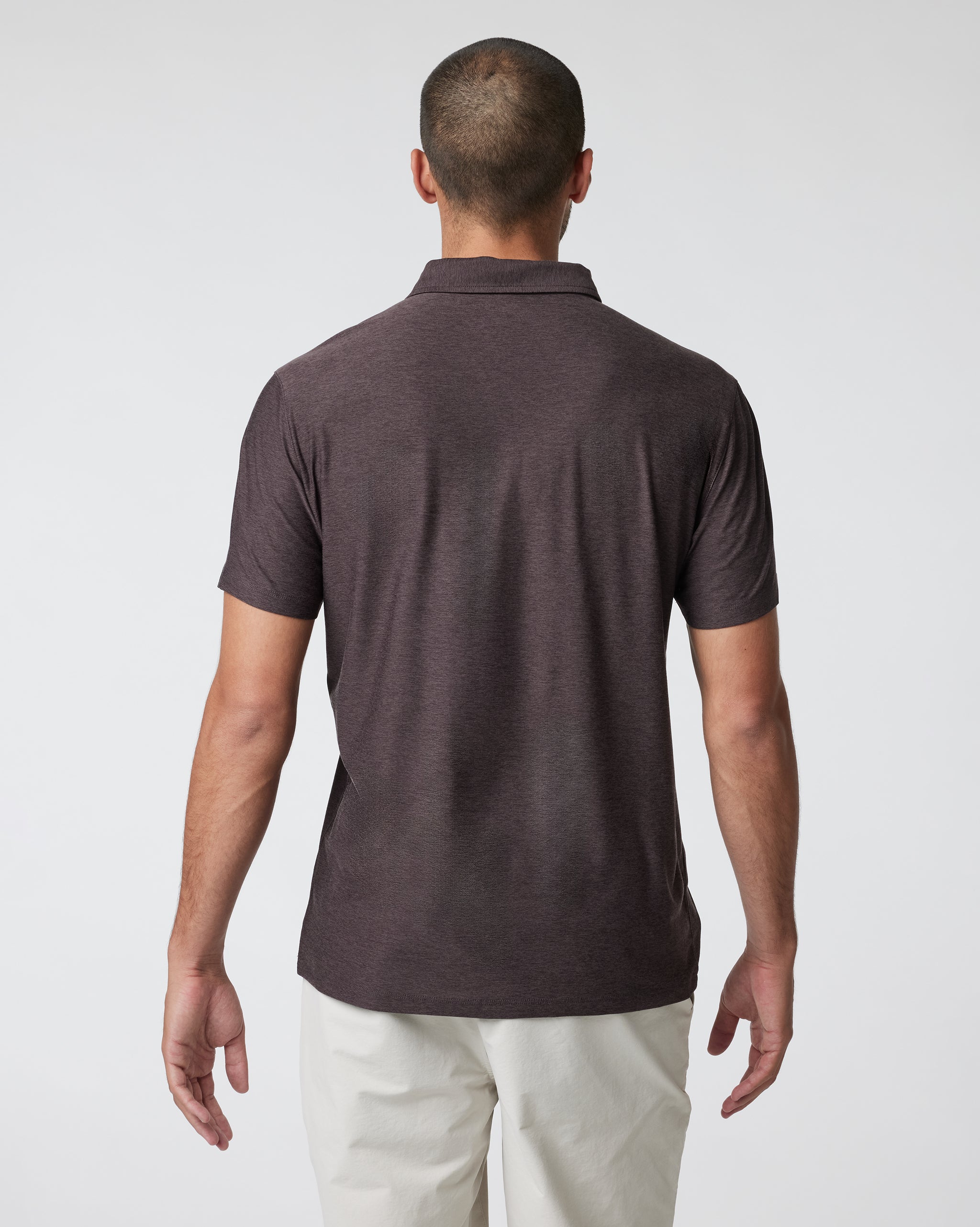 Strato Tech Polo | Sangria Heather - Image 2