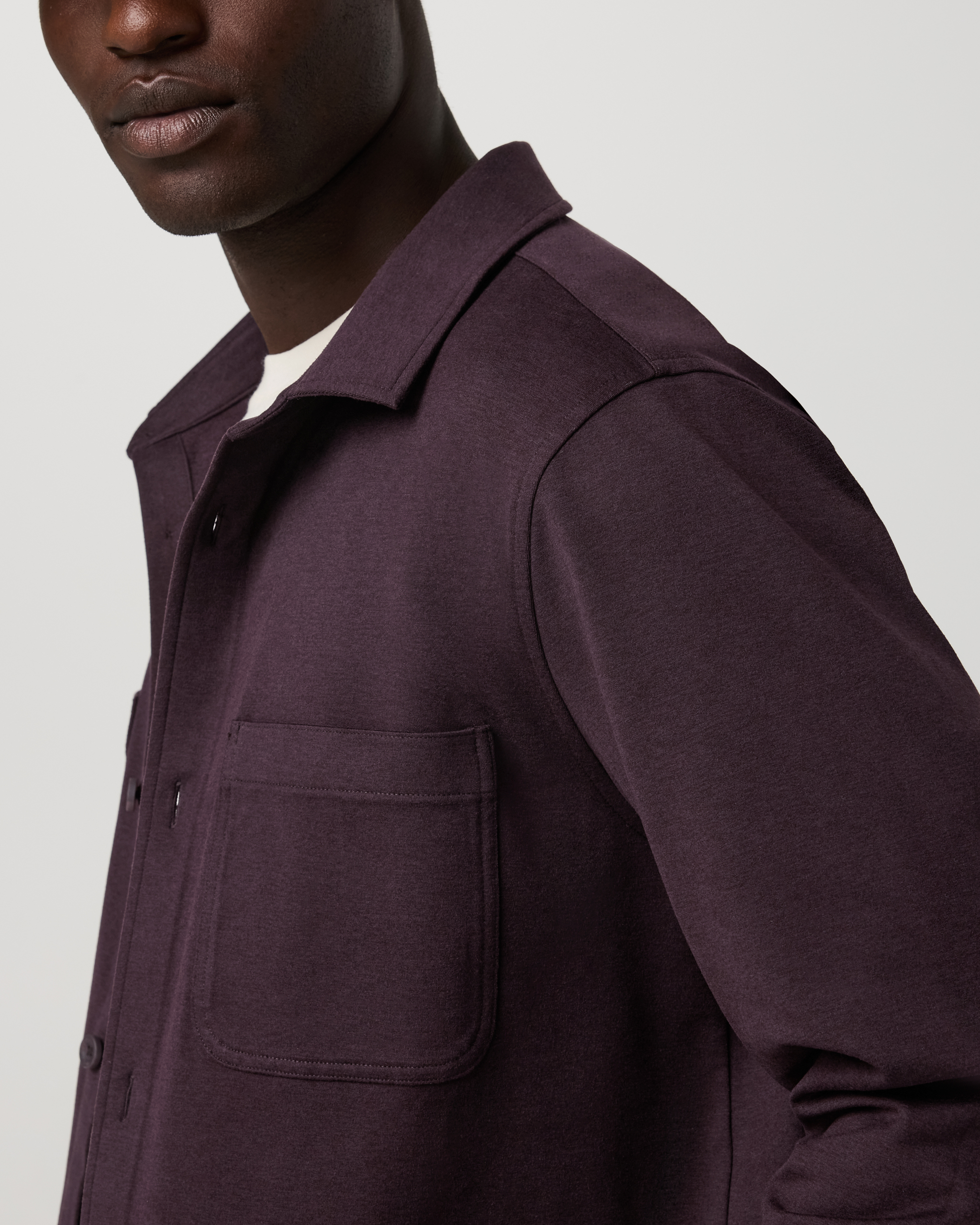 Coronado Shirt Jacket | Raisin Heather - Image 2