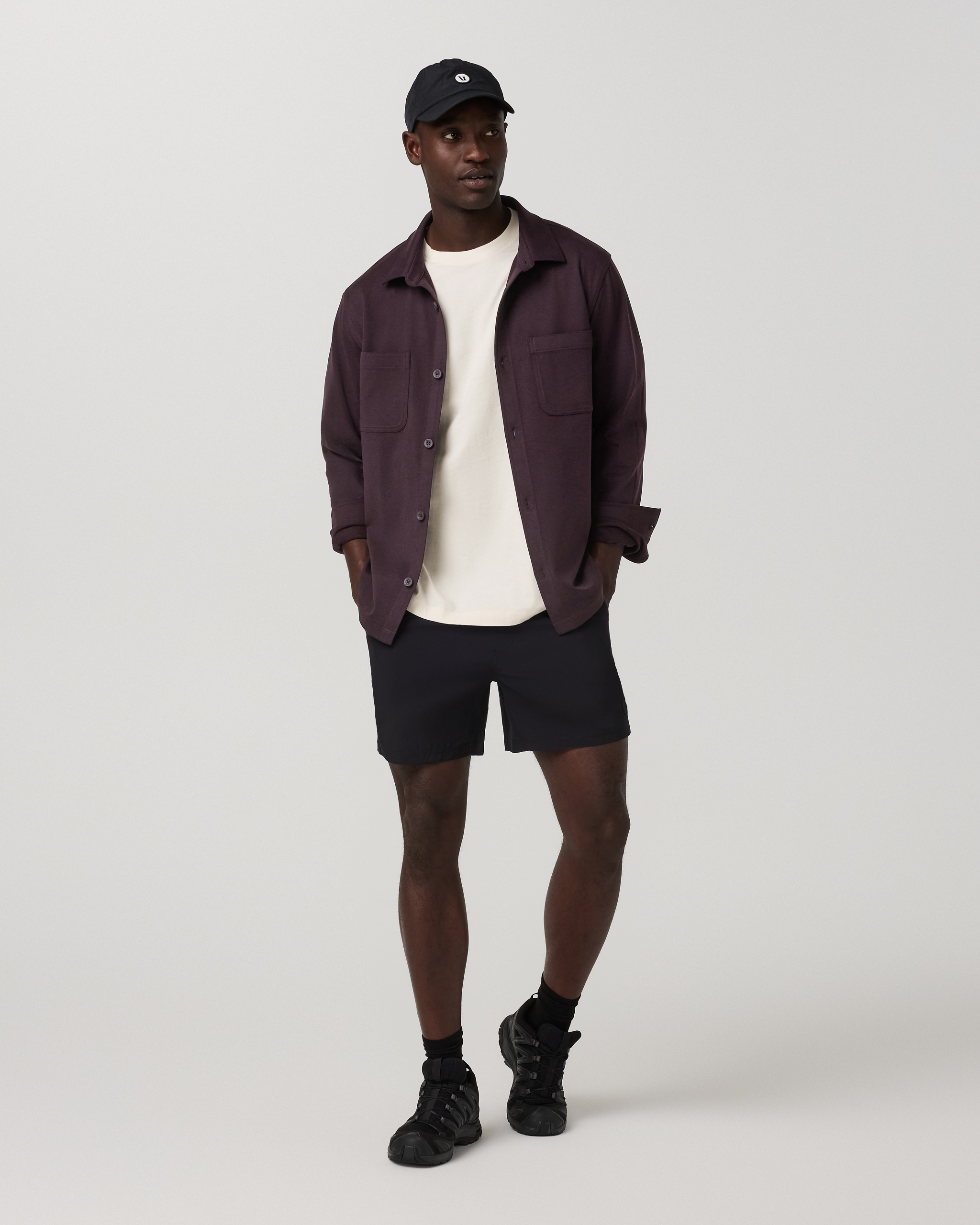 Coronado Shirt Jacket | Raisin Heather - Image 4