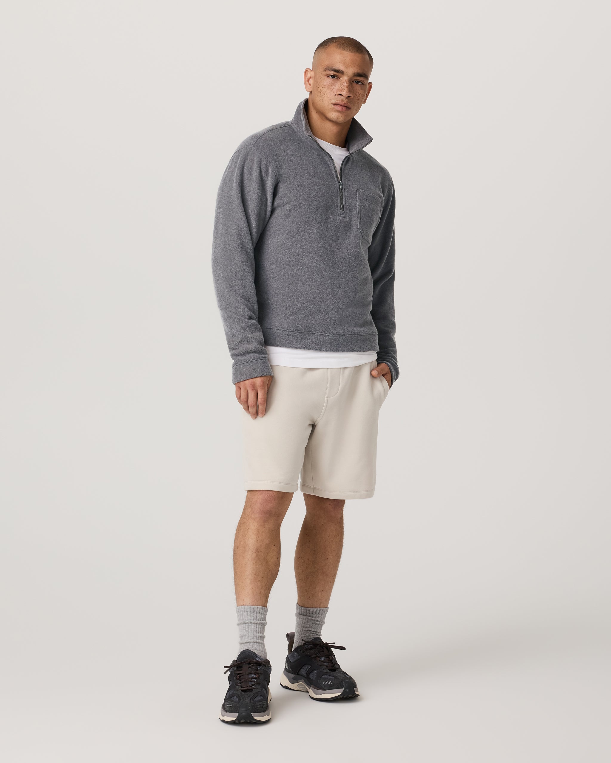 Beach Fleece Half Zip | Pinecone Heather - Image 4
