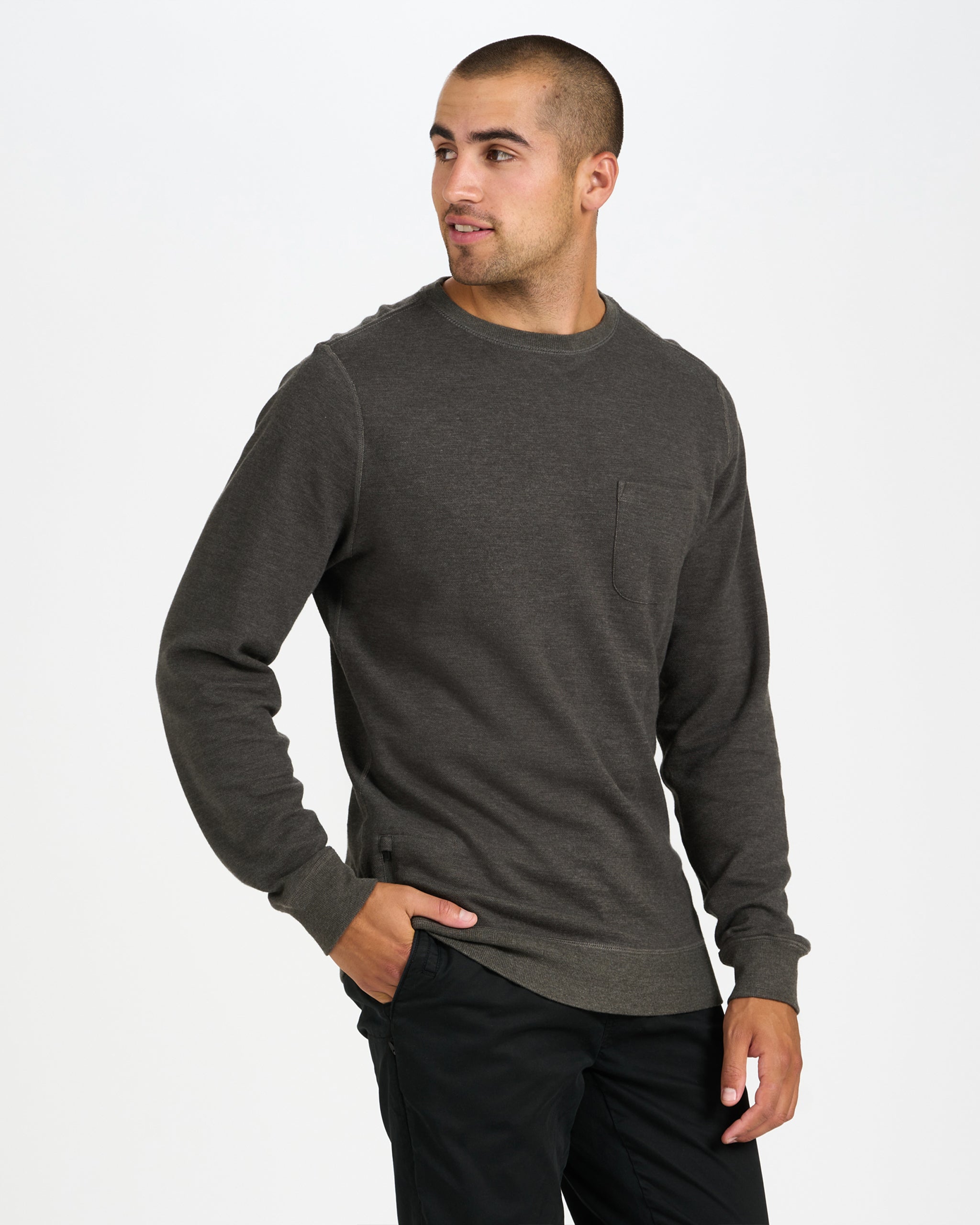 Jeffreys Pullover | Oregano Heather - Image 2