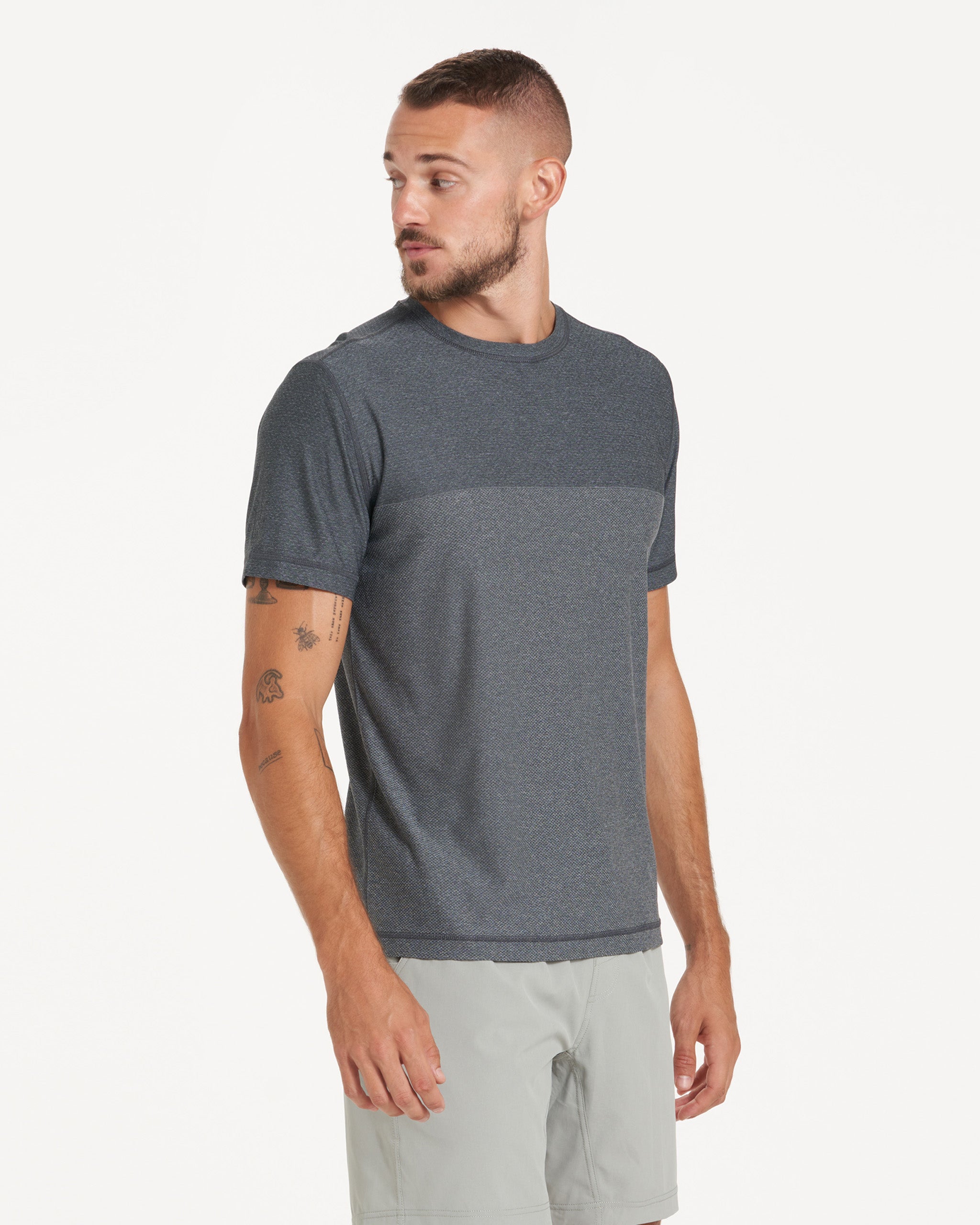 Grandview Tech Tee | Black Heather - Image 3