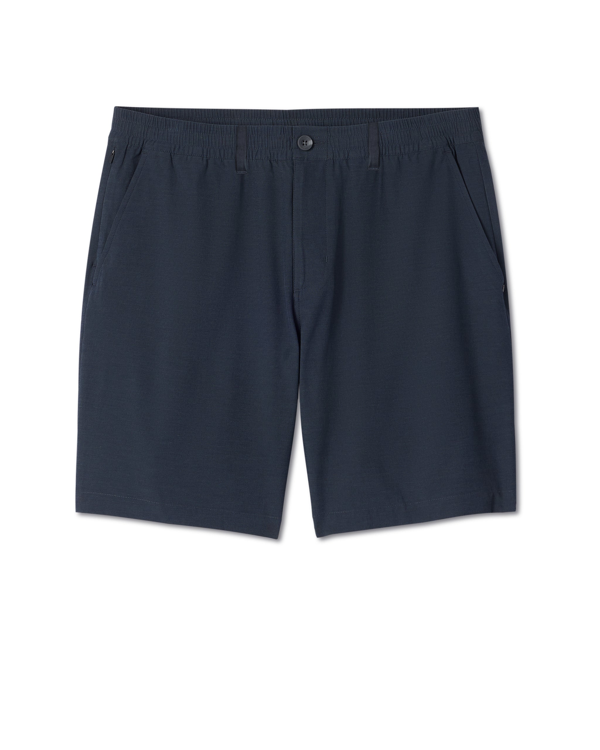 Aim Elastic Waist Short 7 | Navy Linen Texture - Image 6