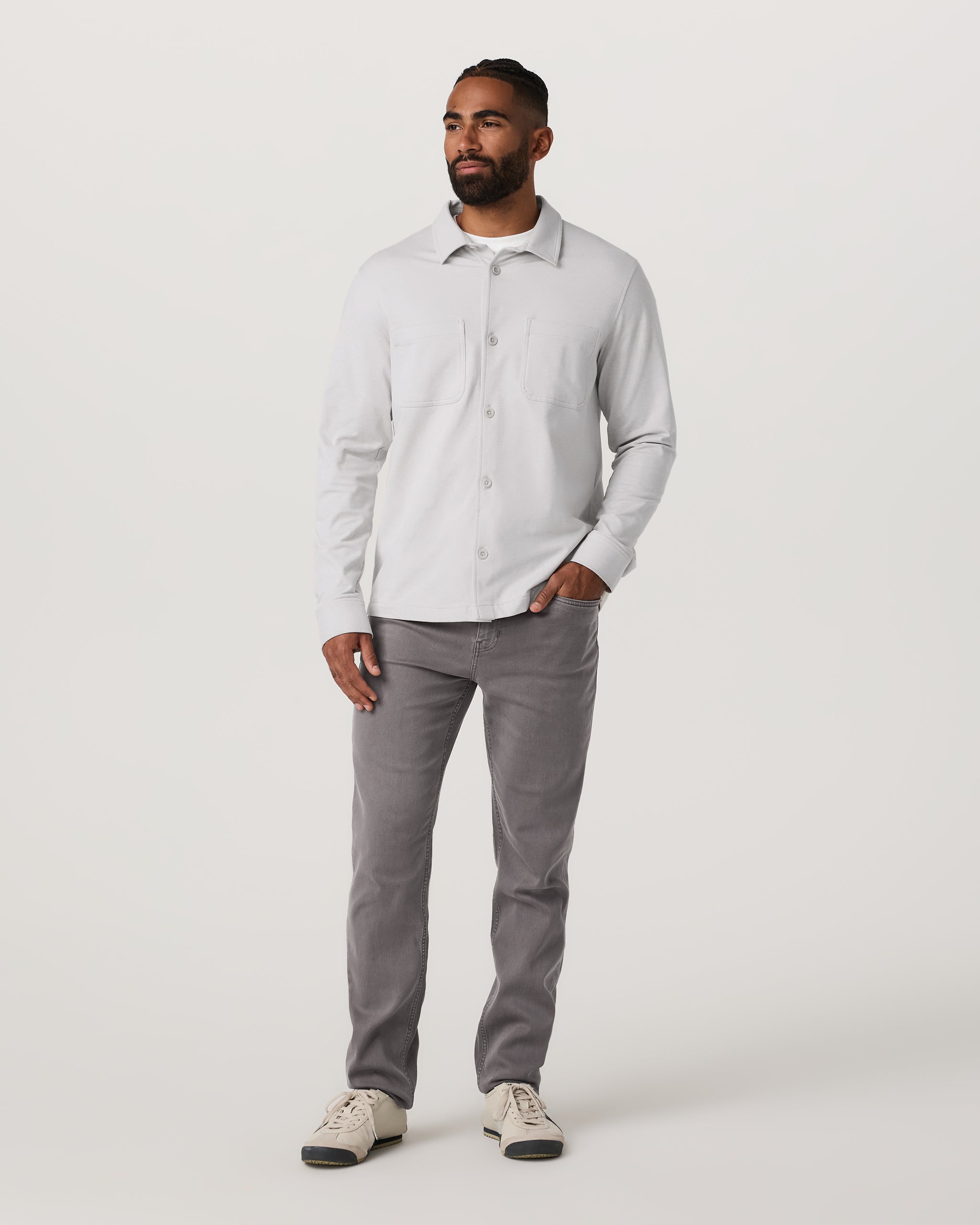 Benton Stretch Twill Pant Athletic Slim Fit 32 | Cavern Grey - Image 4