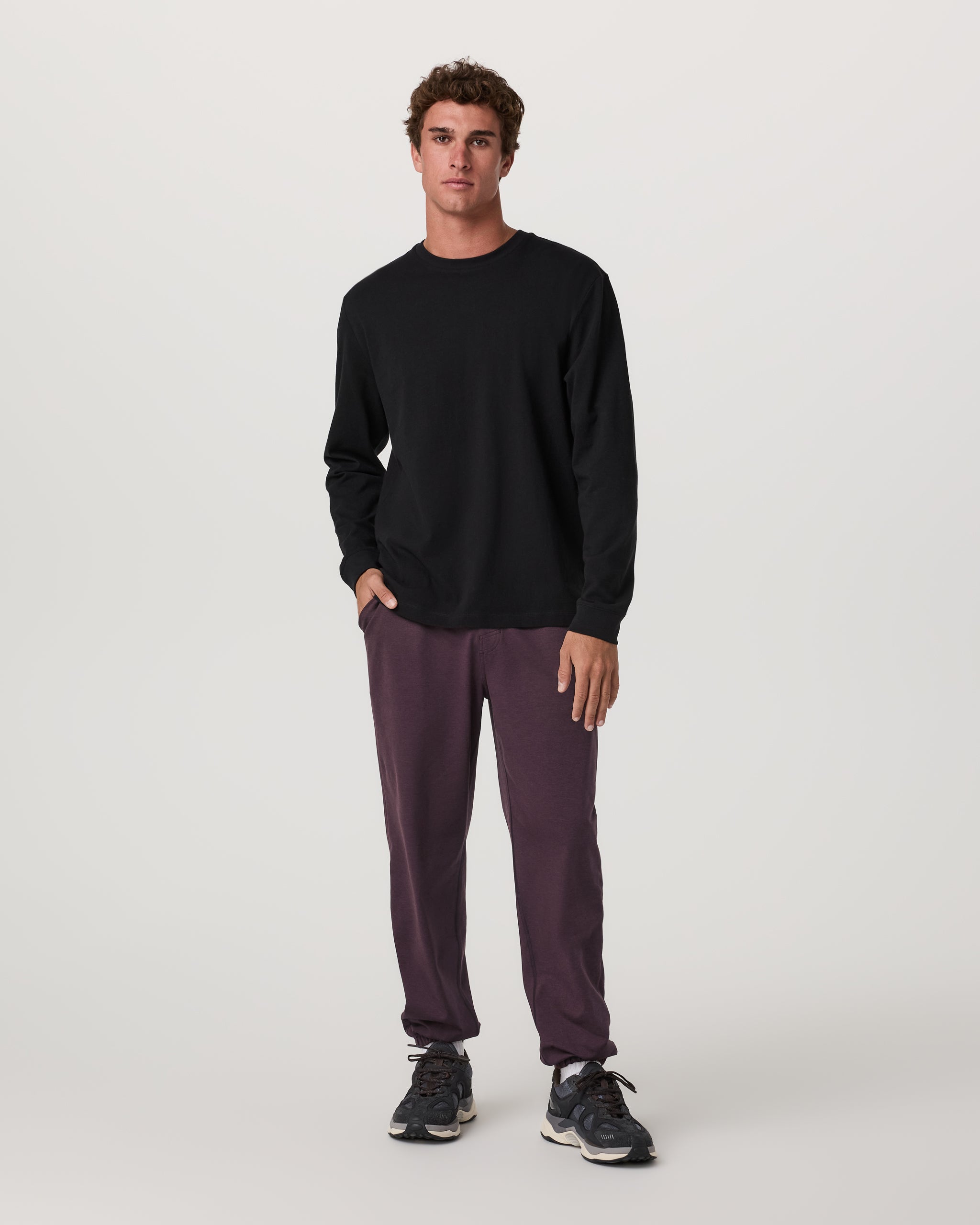 Coronado Sweatpant - Long | Raisin Heather - Image 4