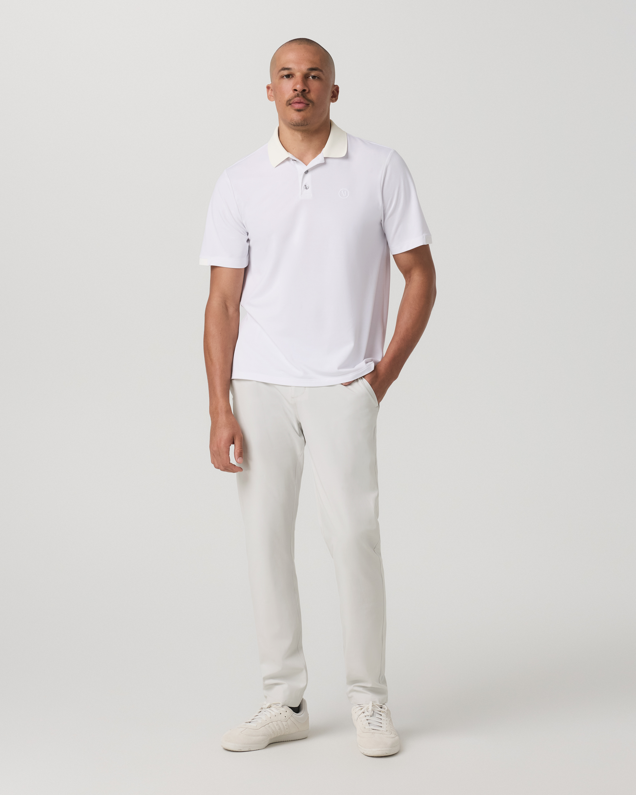 Aim Trouser Athletic Slim Fit 30 | Salt Linen Texture - Image 5