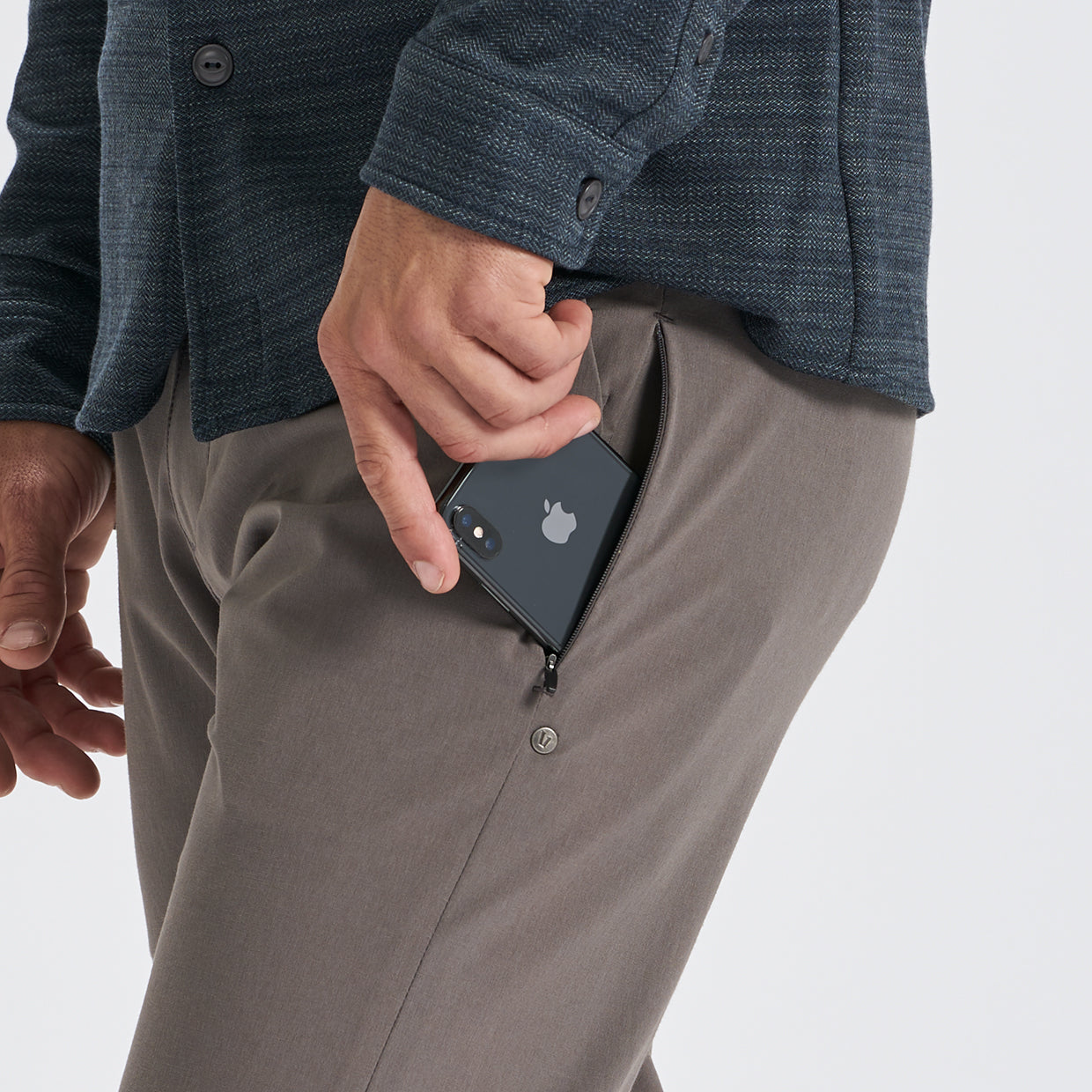 Aim Pant | Cocoa Linen Texture - Image 4