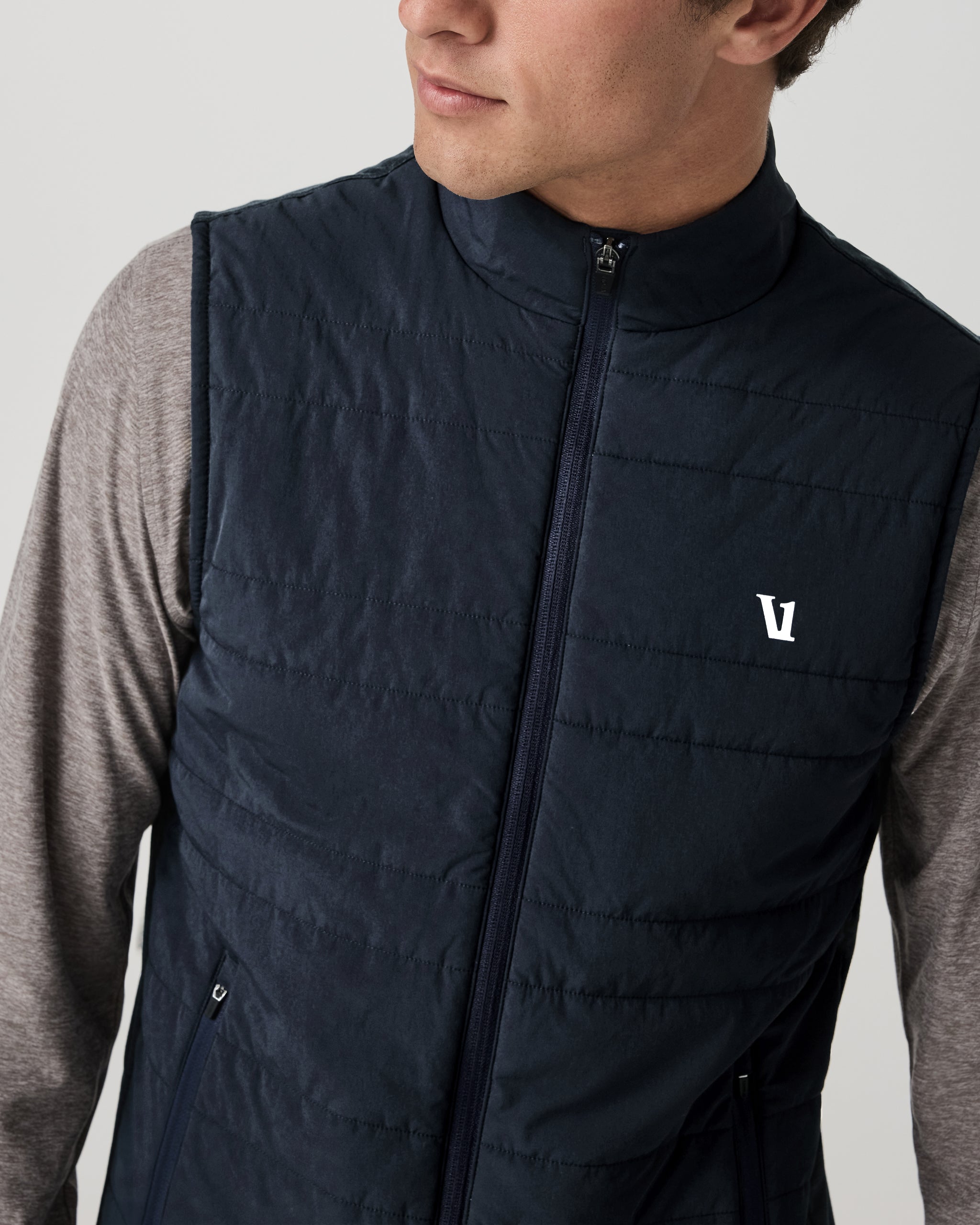 Sunday Insulated Hybrid Vest | Ink Heather - Image 4