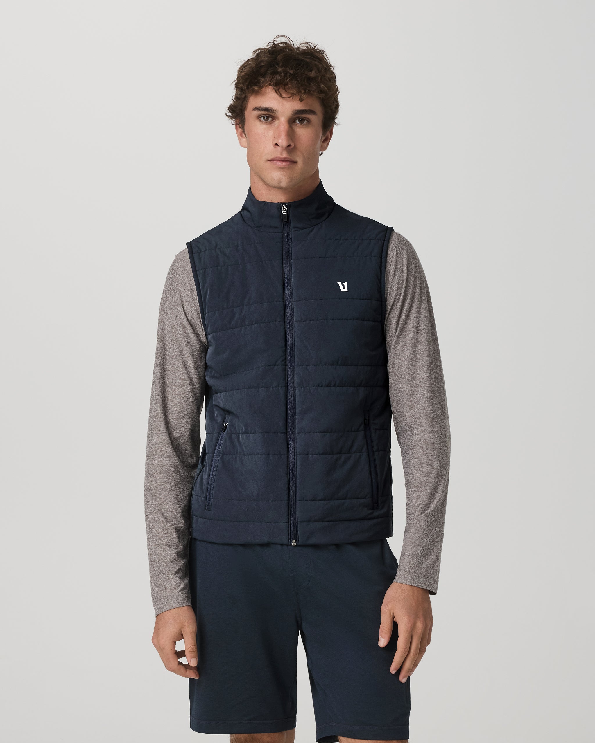 Sunday Insulated Hybrid Vest | Ink Heather - Image 2