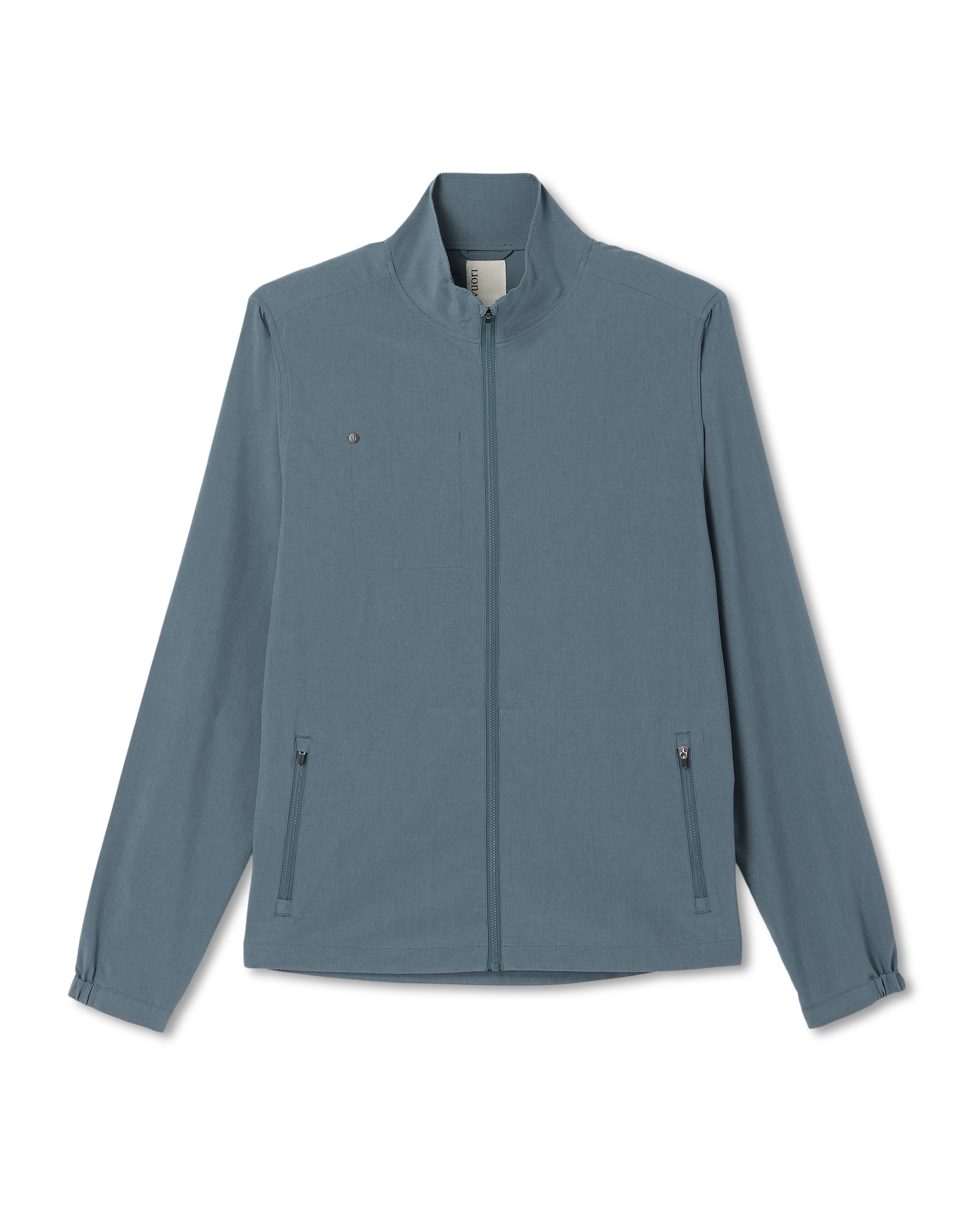 Venture Track Jacket | Blue Sea Linen Texture - Image 6
