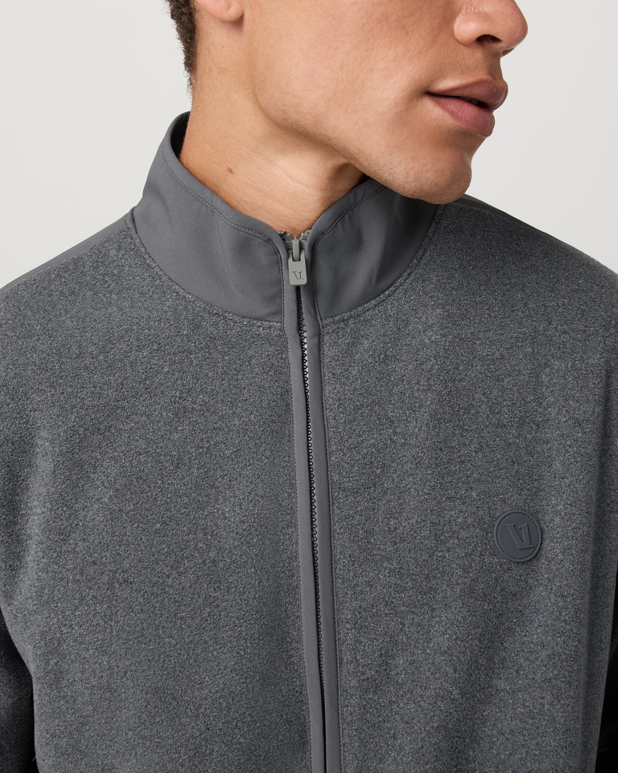 Aspen Full Zip Jacket | Heather Grey - Image 2