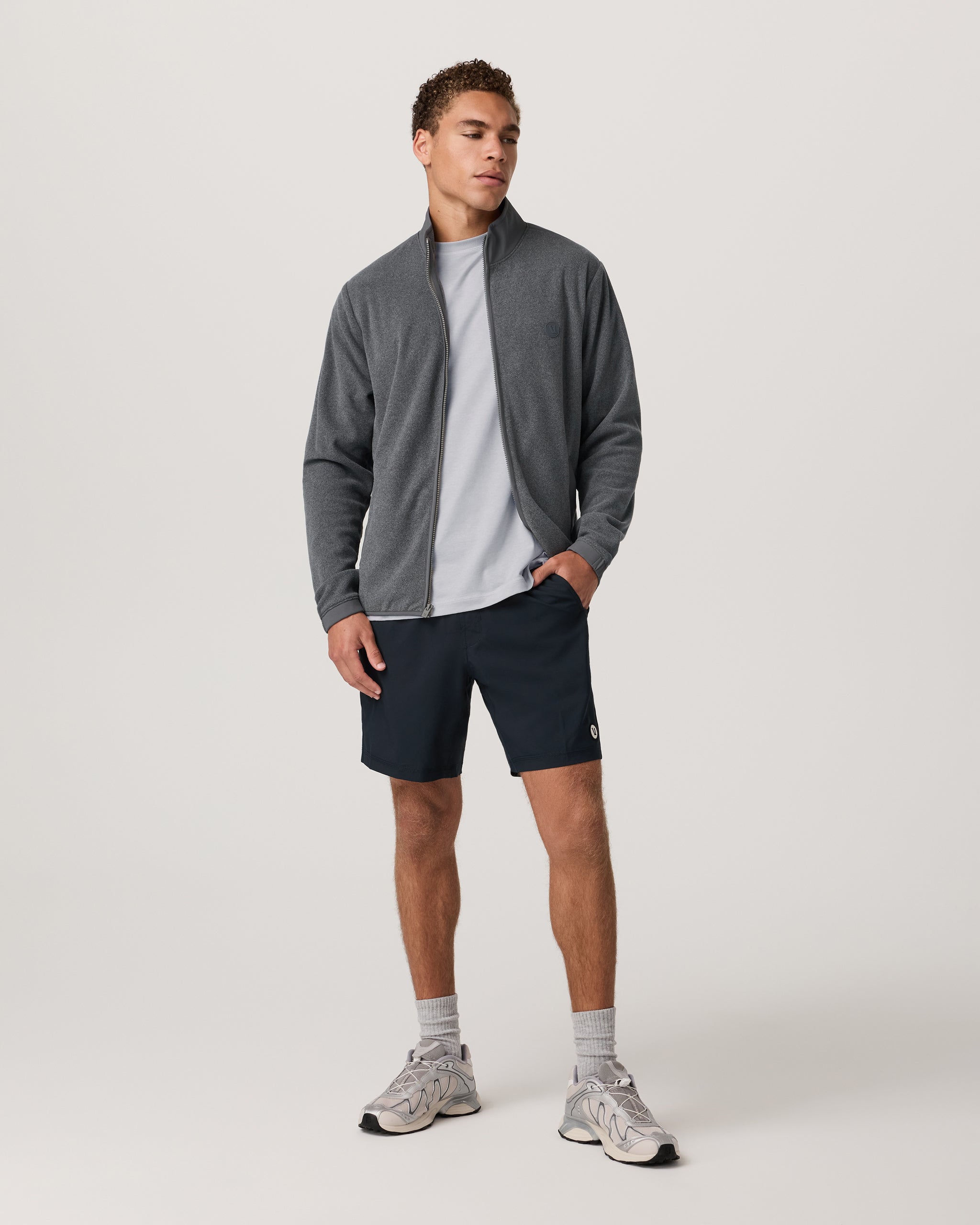Aspen Full Zip Jacket | Heather Grey - Image 3