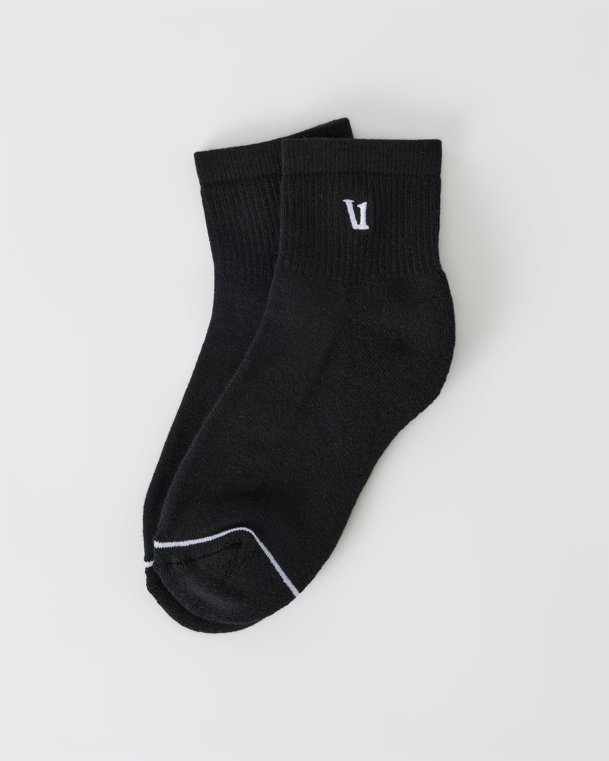 Quarter Crew V1 Sock 2.0 | Black