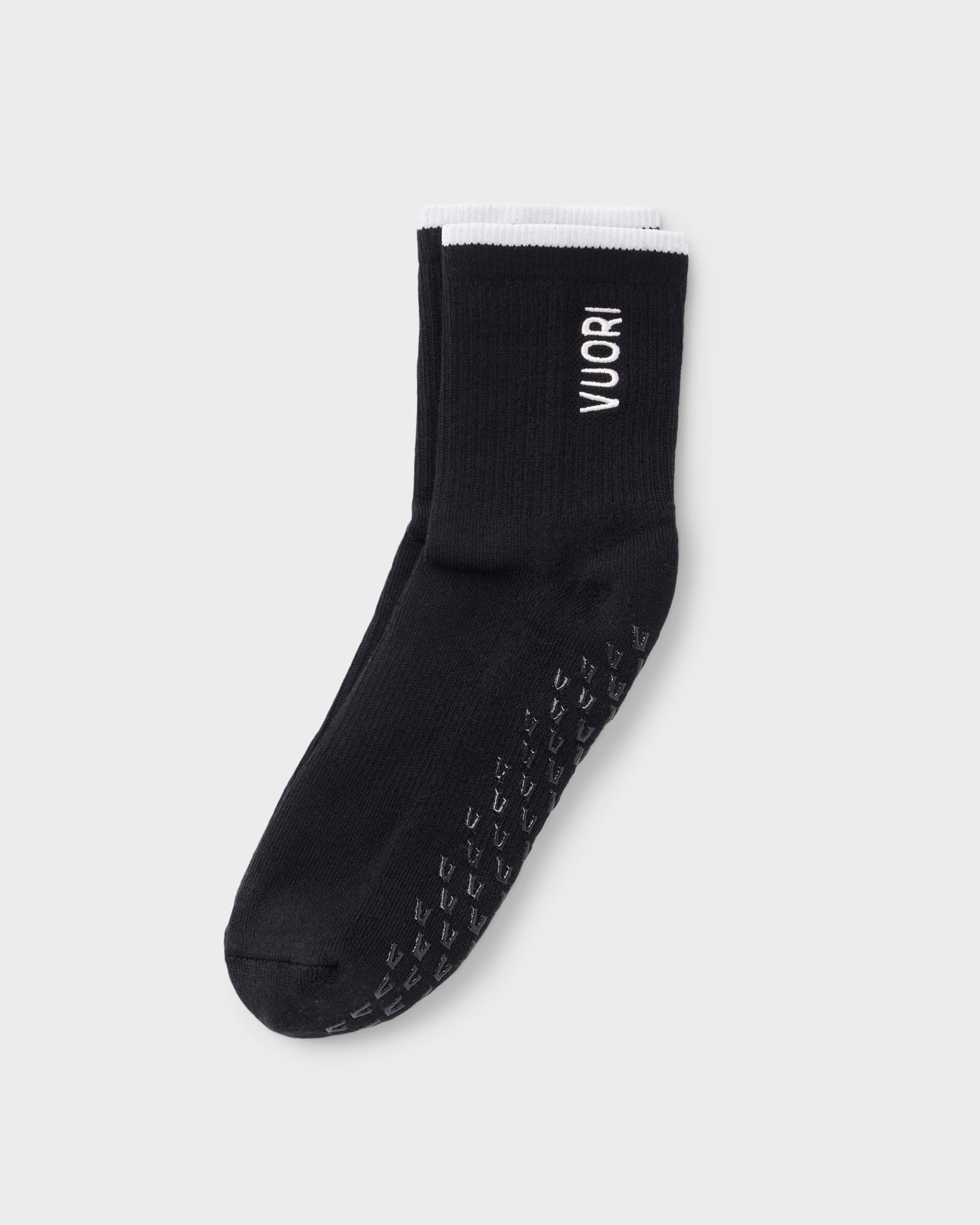 Half Crew Gripper Sock | Black