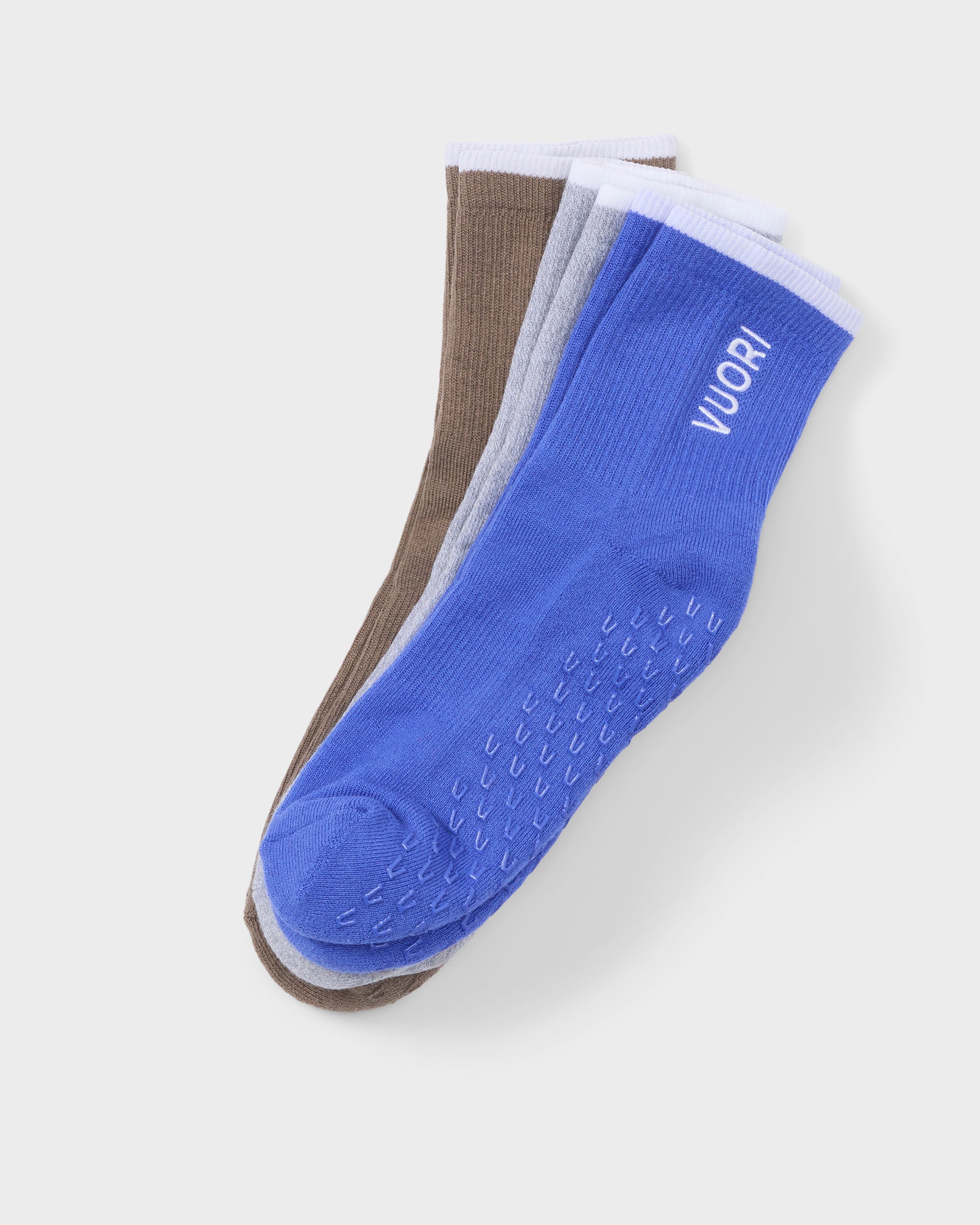 Half Crew Gripper Sock | Bright Iris - Image 4