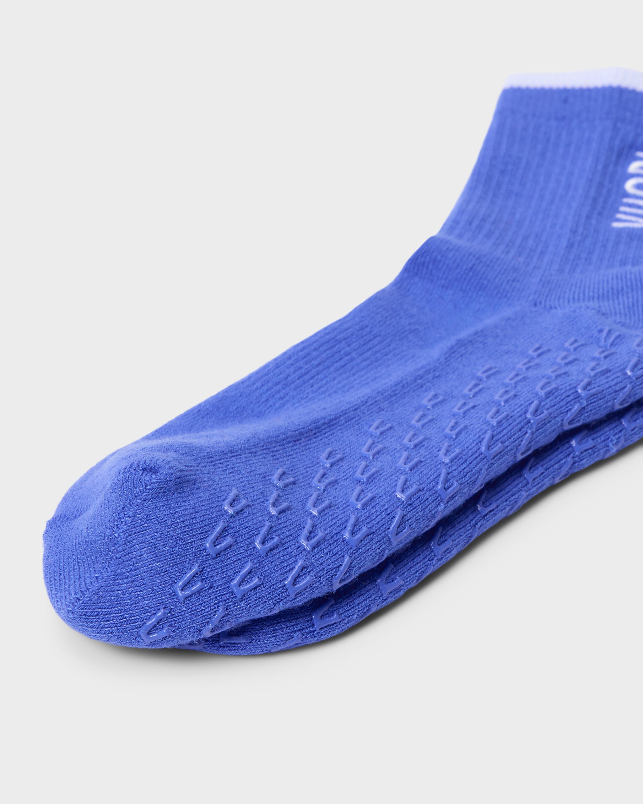 Half Crew Gripper Sock | Bright Iris - Image 3