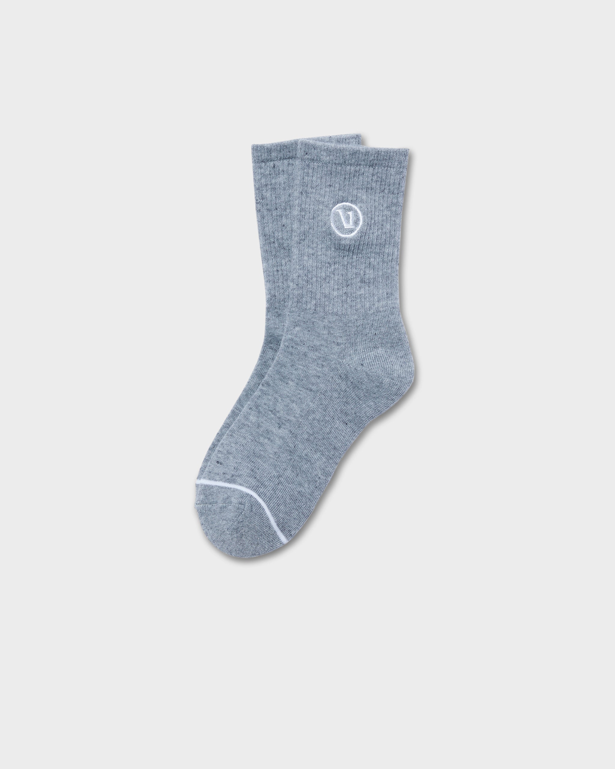 Half Crew Sock 2.0 | Light Heather Grey
