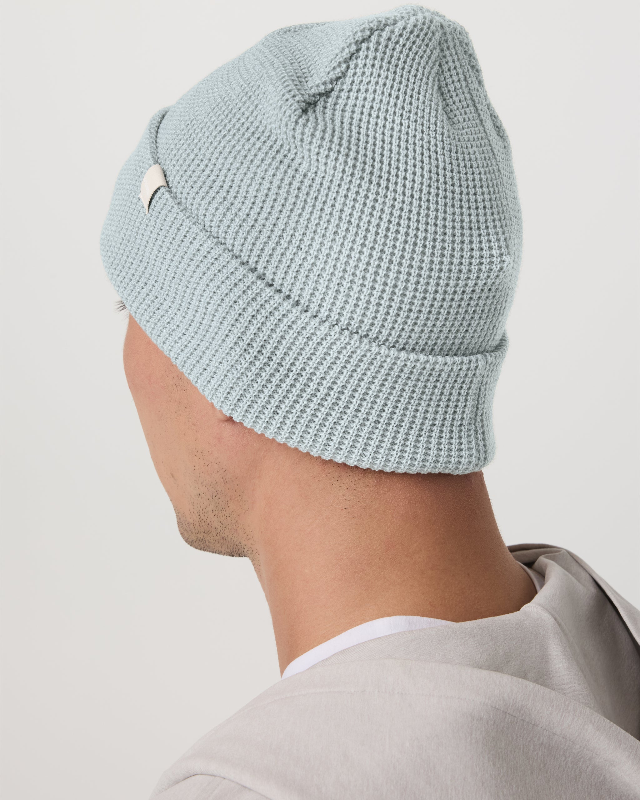Alpine Waffle Beanie | Blue Haze - Image 3
